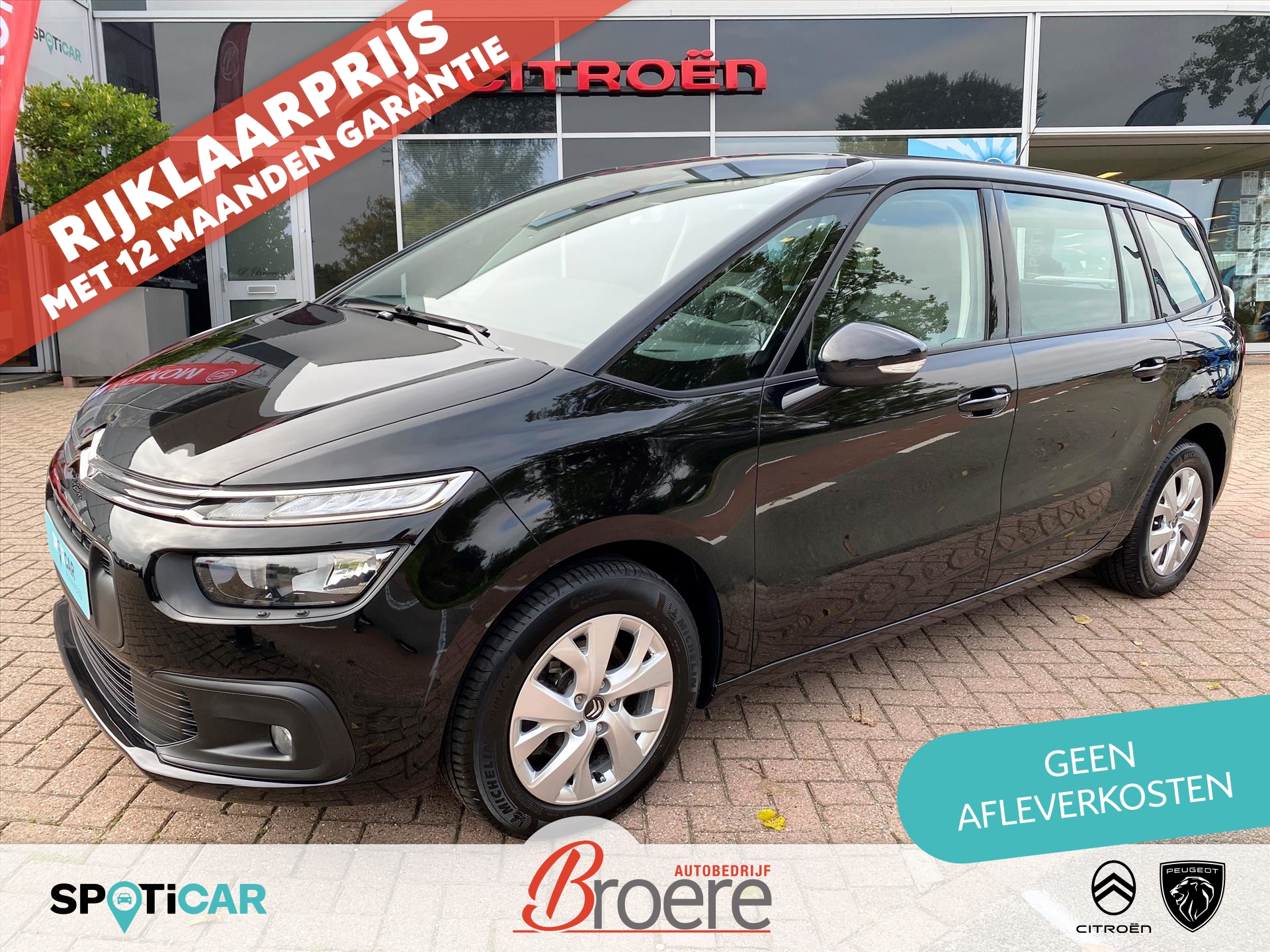 Citroen Grand C4 Spacetourer 1.2 Turbo 130pk Selection | parkeersensoren, 16 inch velgen, verwarmde voorstoelen, navigatie via applea carplay of android auto, dab, climate, cruise