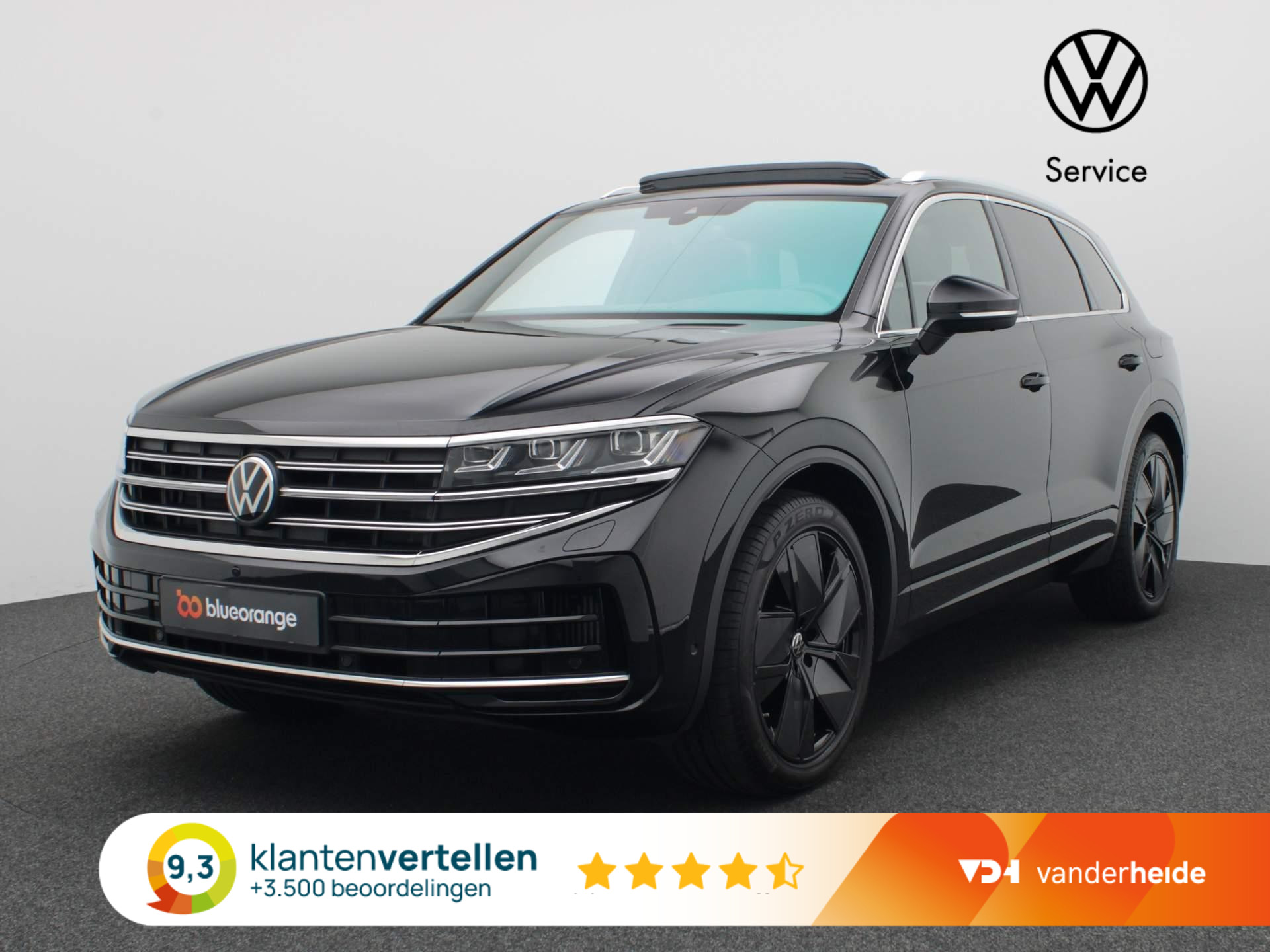 Volkswagen Touareg 3.0 TSi eHybrid 4MOTION Elegance 381PK DSG 360 gr. camera, head-up, leder, stoelventilatie, luchtvering, keyless, stoelverwarming&koeling, virtual pedal, alarm, 21'' lichtmetaal