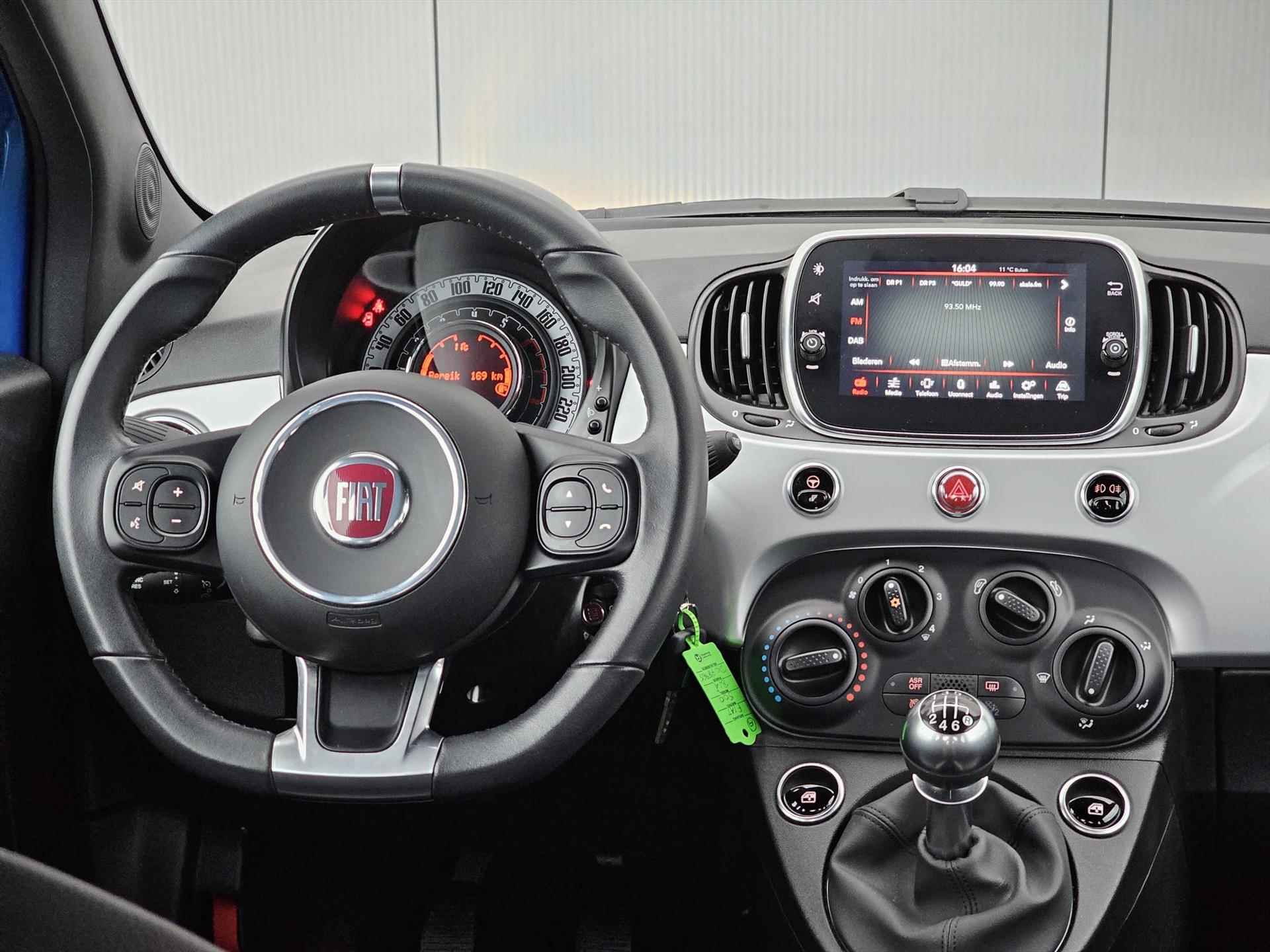 Fiat 500 70pk Hybrid Sport Connect | Airco | Cruise Control | Lichtmetalen velgen - 10/38