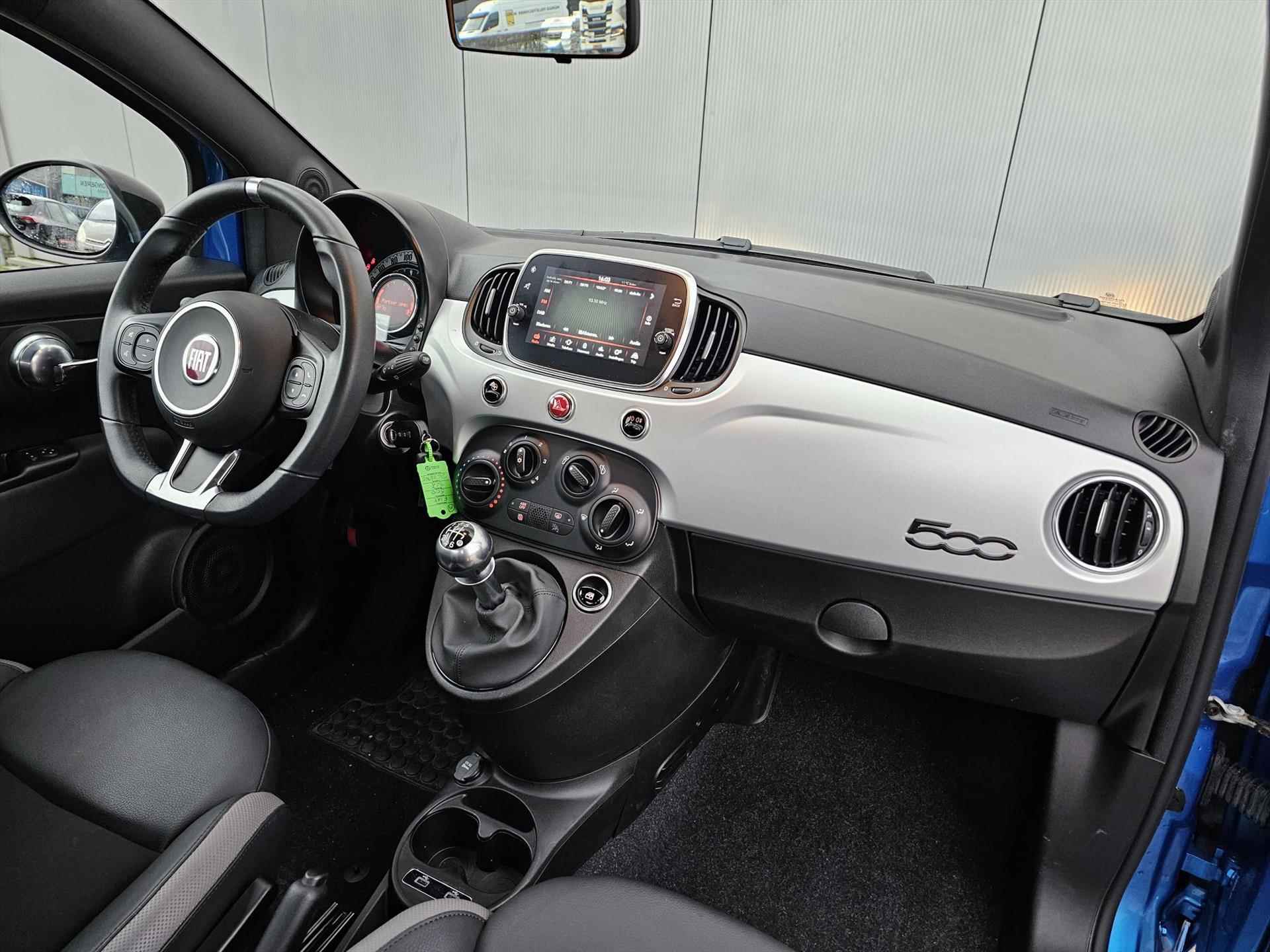 Fiat 500 70pk Hybrid Sport Connect | Airco | Cruise Control | Lichtmetalen velgen - 21/38