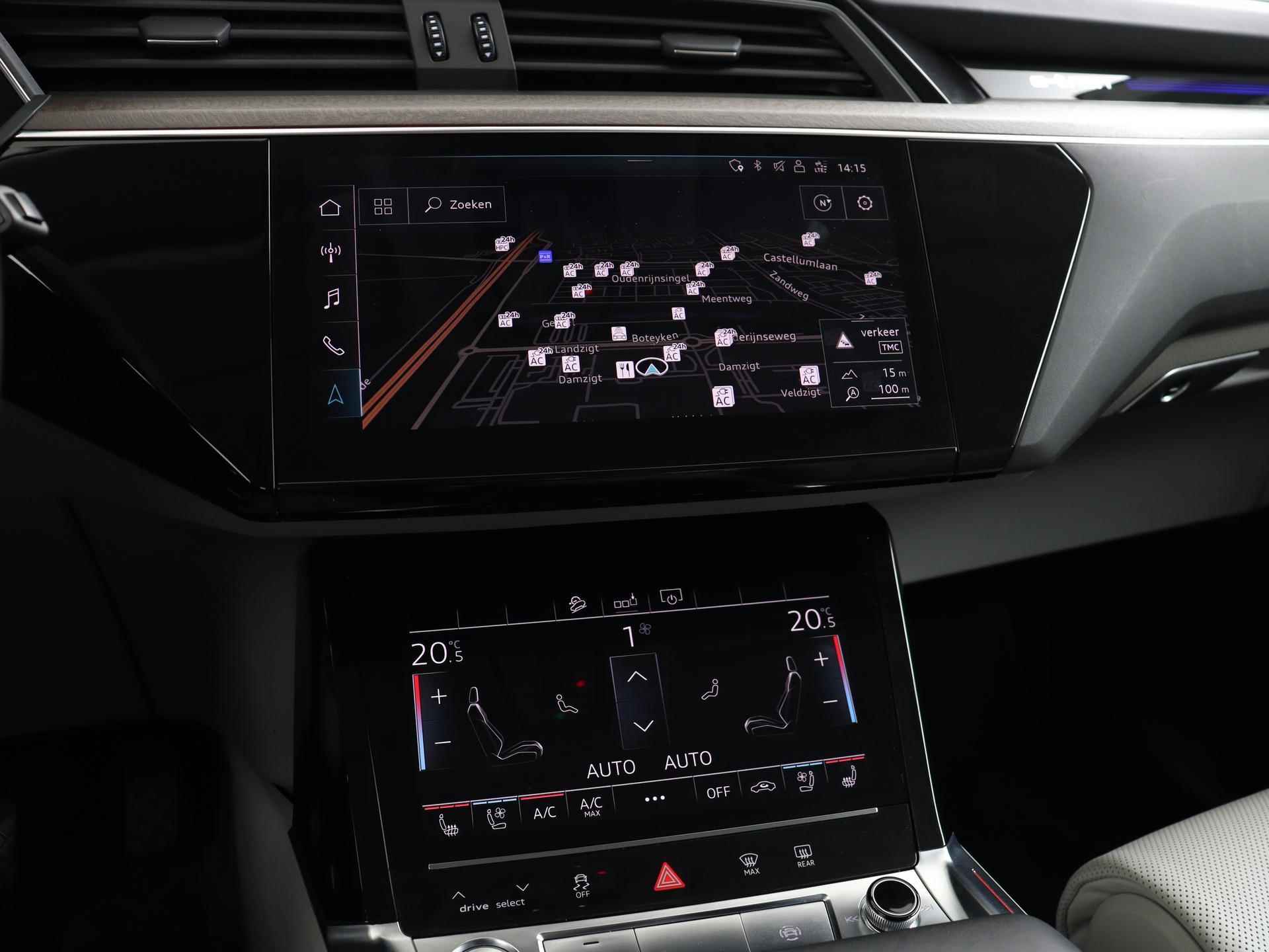 Audi e-tron e-tron 55 Quattro Advanced 95 kWh 360 PK  | Pano. Dak | B&O | Stoelverwarming/ventilatie | ACC | Apple CarPlay | Matrix LED | - 13/16