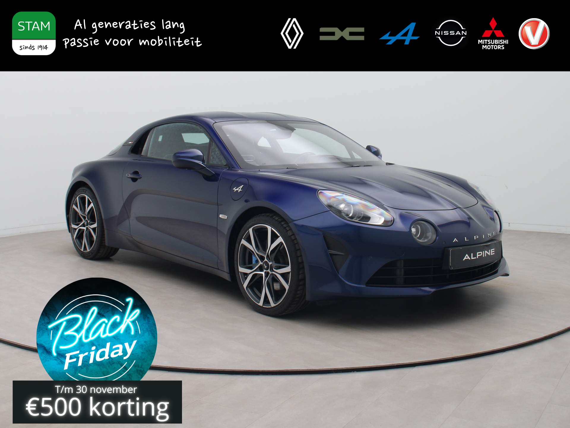 ALPINE A110 Turbo 252pk Légende AUTOMAAT Alpine Telemetrics | Focal | High perf. remmen | Leder | 18" Velgen