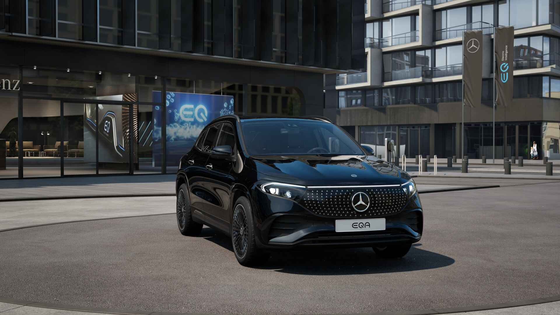 Mercedes-Benz EQA 250+ AMG Line 71 kWh | Nightpakket | Premium pakket | Parkeerpakket met 360°-camera | KEYLESS-GO comfort pakket | GUARD 360° Voertuigbescherming Plus | Winter pakket | Burmester Surround Sound systeem | - 17/25