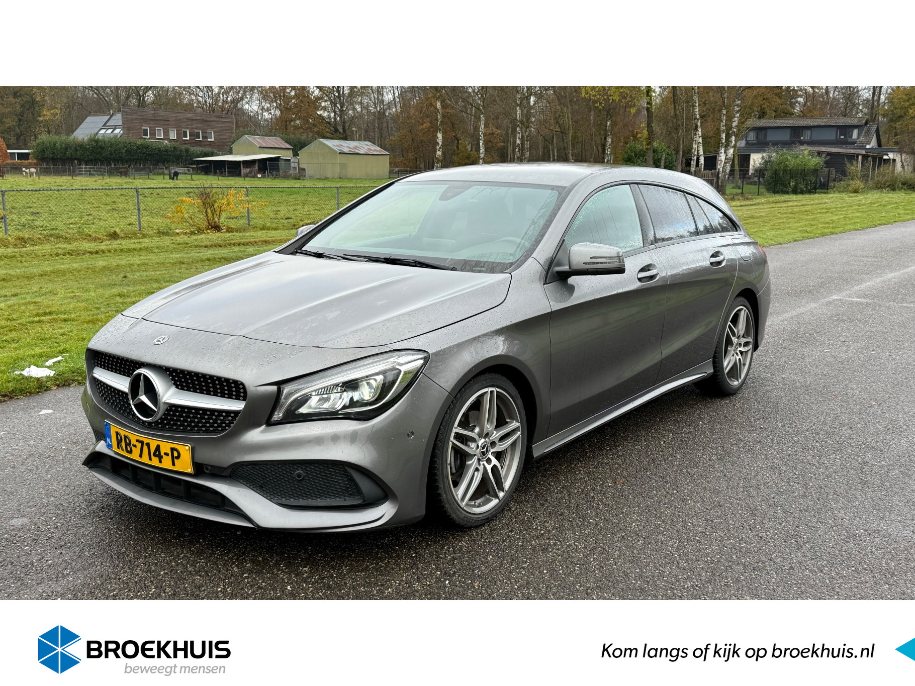 Mercedes-Benz CLA-Klasse Shooting Brake 180 Business Solution AMG Line | Automaat | Stoelverwarming | Parkeersensoren | AMG Styling | Leder/Alcantara | Navigatie | Bluetooth | 18" Lichtmetaal