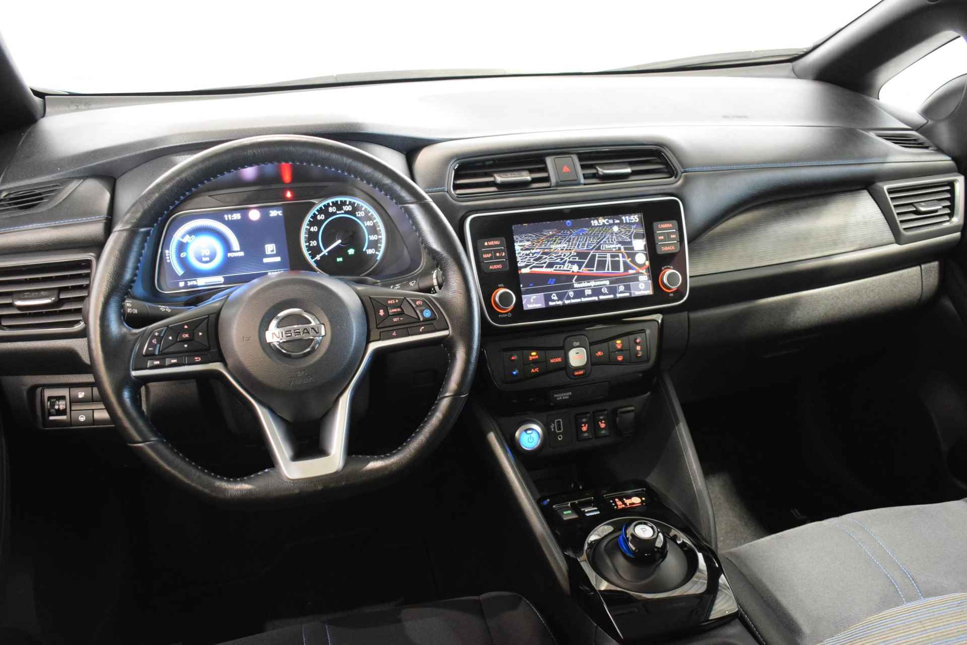 Nissan LEAF e+ N-Connecta 62 kWh | €2.000,- Subsidie Mogelijk! | Automaat | 360-Camera | Parkeersensoren | Dodehoek detectie | Stoelverwarming voor/achter | Stuurverwarming | Navigatie | Climate control | Adaptive Cruise control | - 11/44