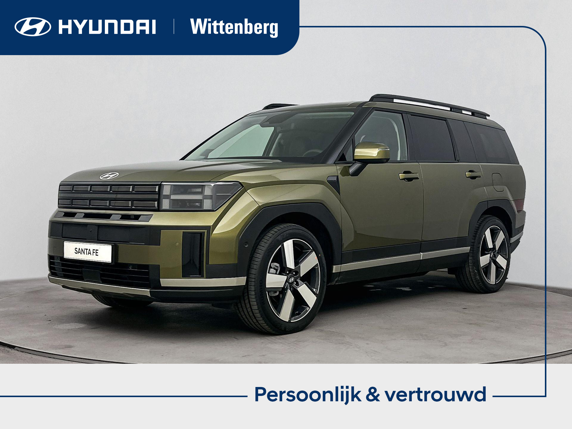 Hyundai Santa Fe 1.6 T-GDI HEV Premium Sky 7p. | €1500,- | Direct uit voorraad leverbaar | Meest luxe Premium uitvoering | Sky schuif/kanteldak | 7 pers. |