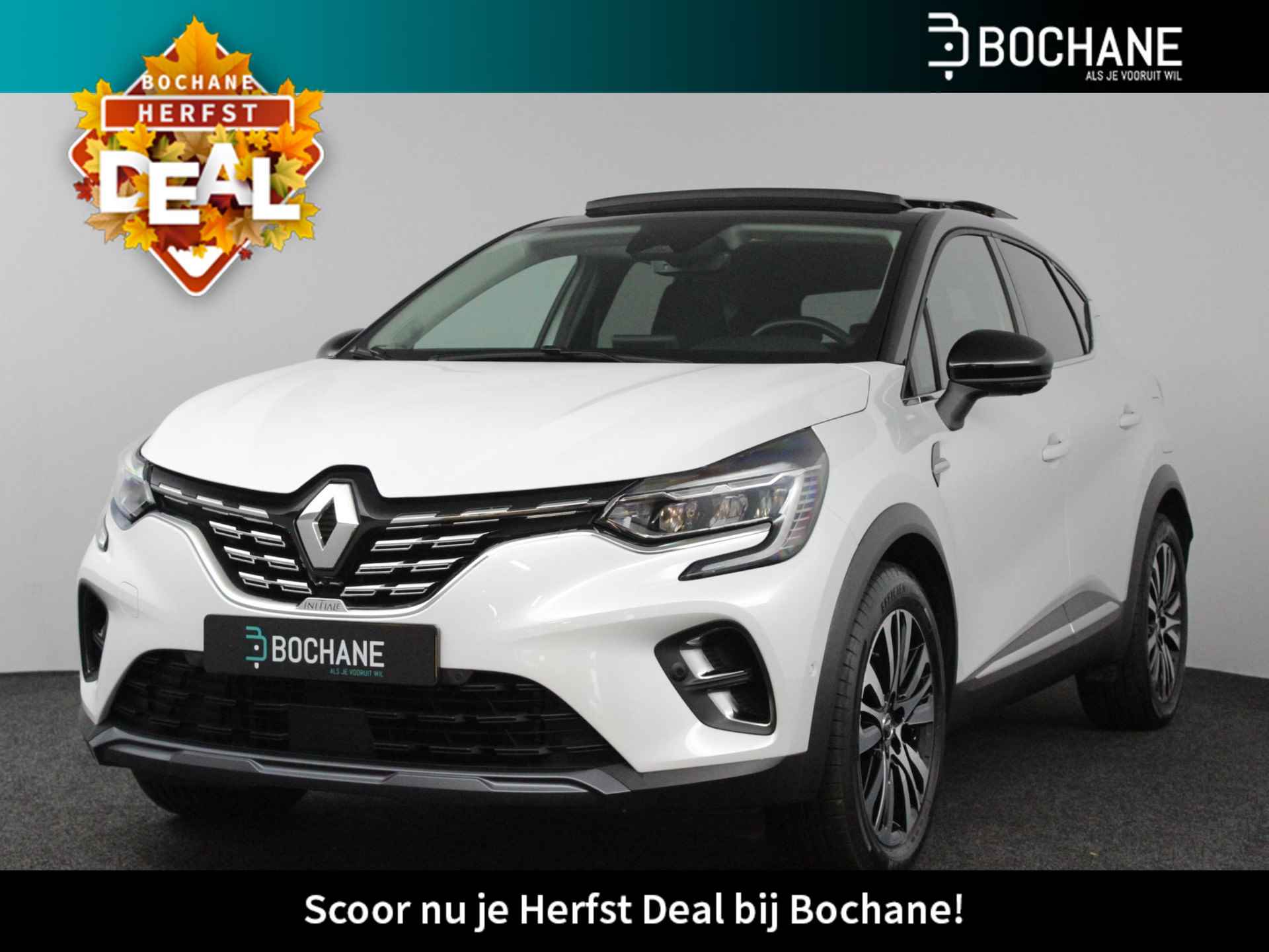 Renault Captur 1.6 E-Tech Plug-in Hybrid 160 Initiale Paris | Leder | Panodak | Pack Drive Assist | Stoel- en stuurverwarming | Apple Carplay/Android Auto - 1/53