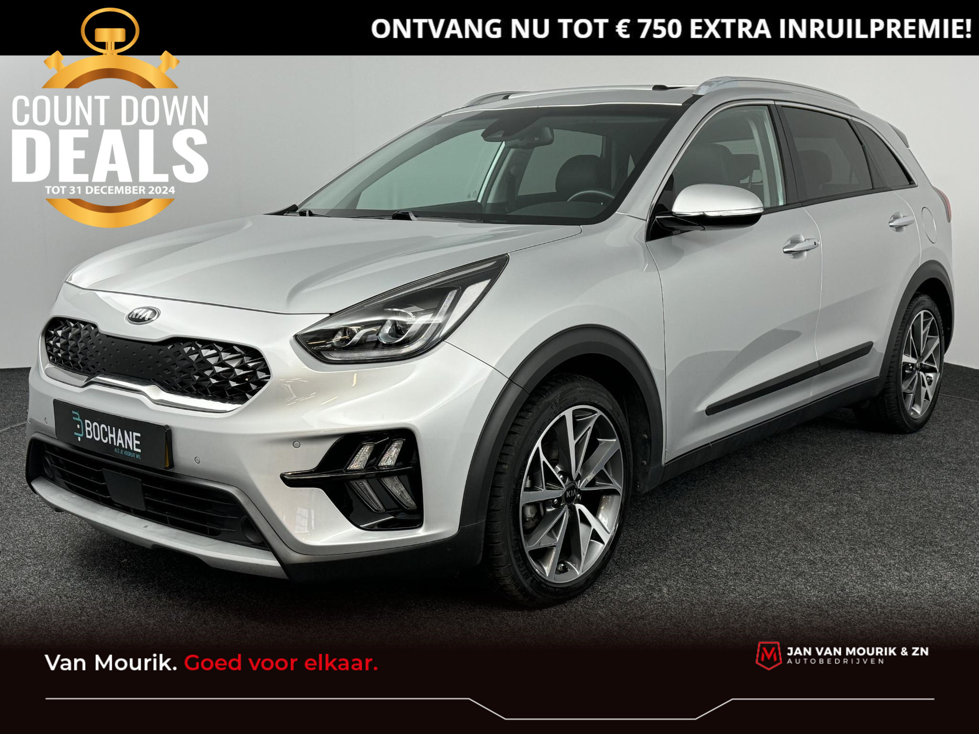 Kia Niro 1.6 GDi Hybrid DCT6 ExecutiveLine  | Open dak | Leder | Apple CarPlay / Android Auto navigatie |