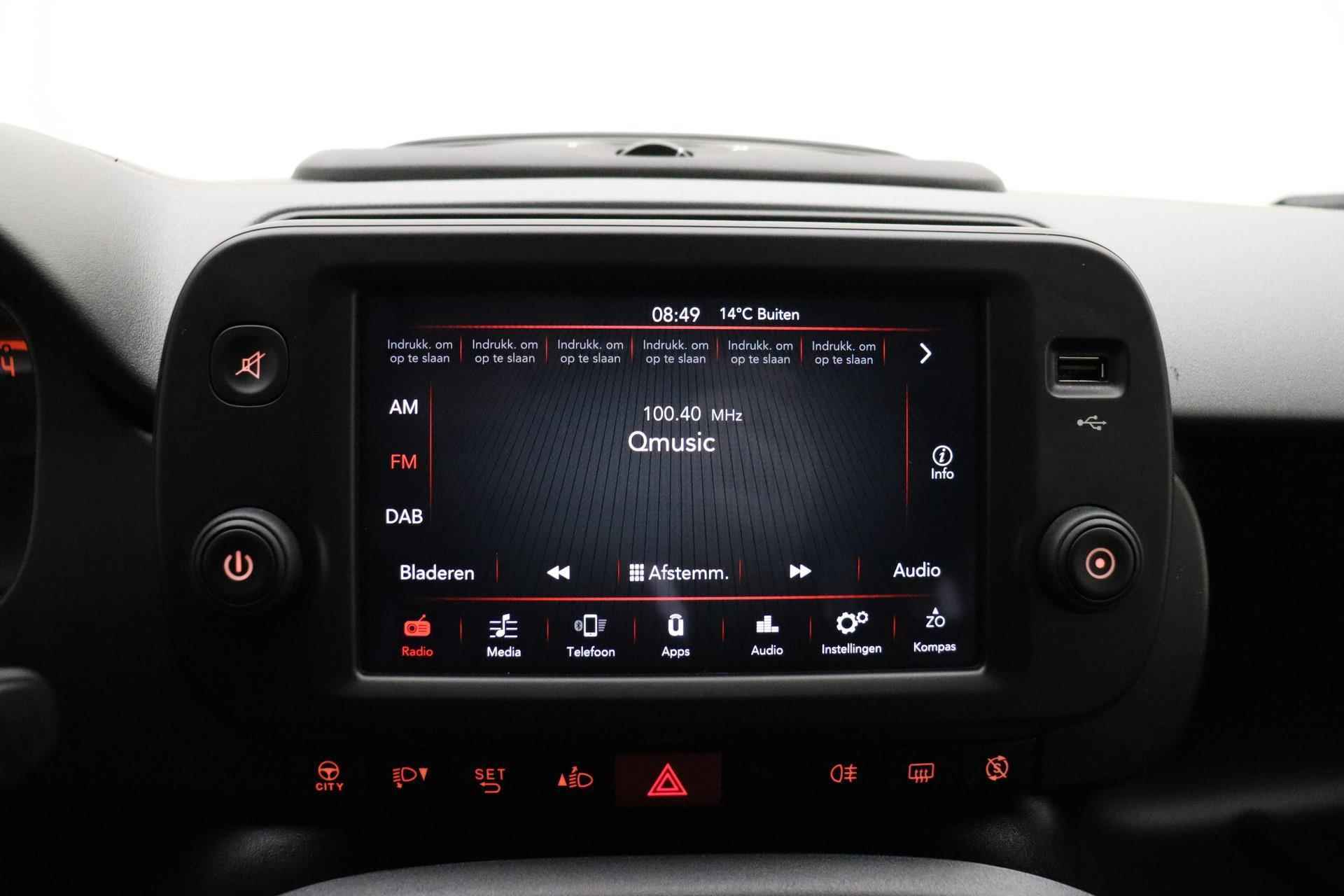 Fiat Panda 1.0 Hybrid City Life | Navigatie via Apple carplay | 5 Zitplaatsen | Dakrails | DAB Radio | Hoge instap | Zuinige motor - 20/32