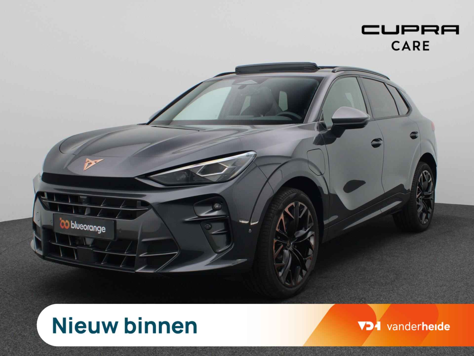 CUPRA Terramar 1.5 TSI e-Hybrid VZ Performance 272PK DSG matrix led, trekhaak, Sennheiser audio, 360gr. camera, head-up display, alarm, schuif-kanteldak, winterpakket, adaptive cruise met travel assist, side assist, virtual pedal, keyless, 20" lichtmetaal