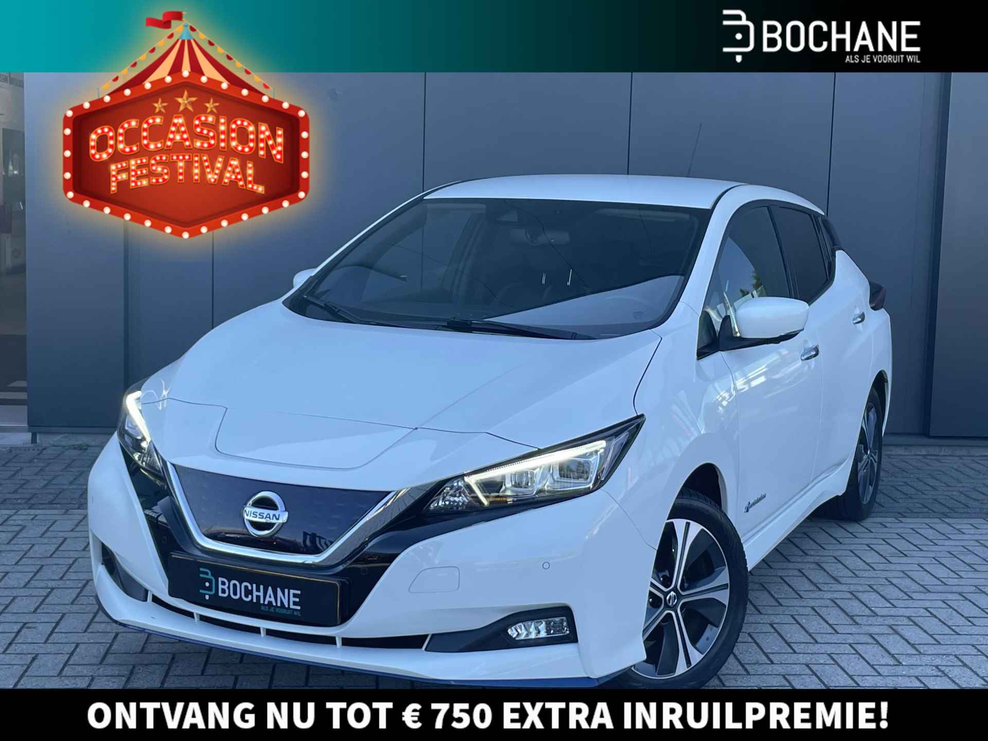 Nissan LEAF 62 kWh e+ Tekna | Leder | Groot accupakket | 18 inch | Bose® Audio | Navigatie | Lage km-stand - 1/45