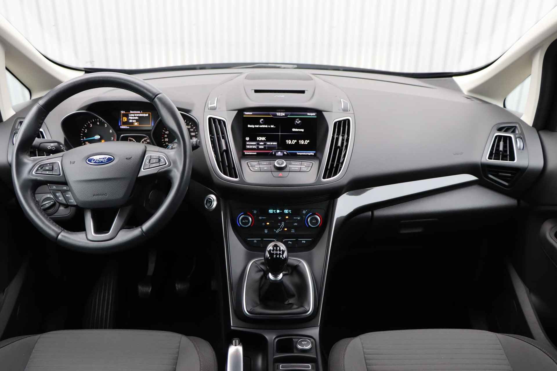 Ford C-Max 1.0 Titanium | Cruise Control | Parkeersensoren | Climate Control | Verwarmbare Voorruit | Elektrisch verstelbare bestuurdersstoel | 17" lichtmetalen velgen | - 15/42