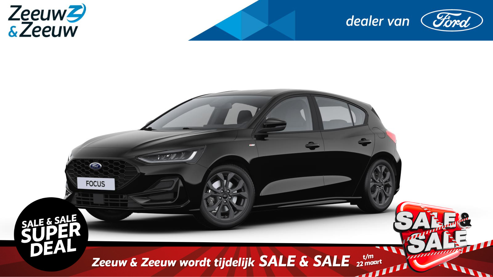 Ford Focus 1.0 EcoBoost Hybrid ST Line  | Nieuw te bestellen bij Zeeuw & Zeeuw Ford Alphen | Prijs inclusief 2500 euro Ford Voordeel | Financiering via Ford Options mogelijk