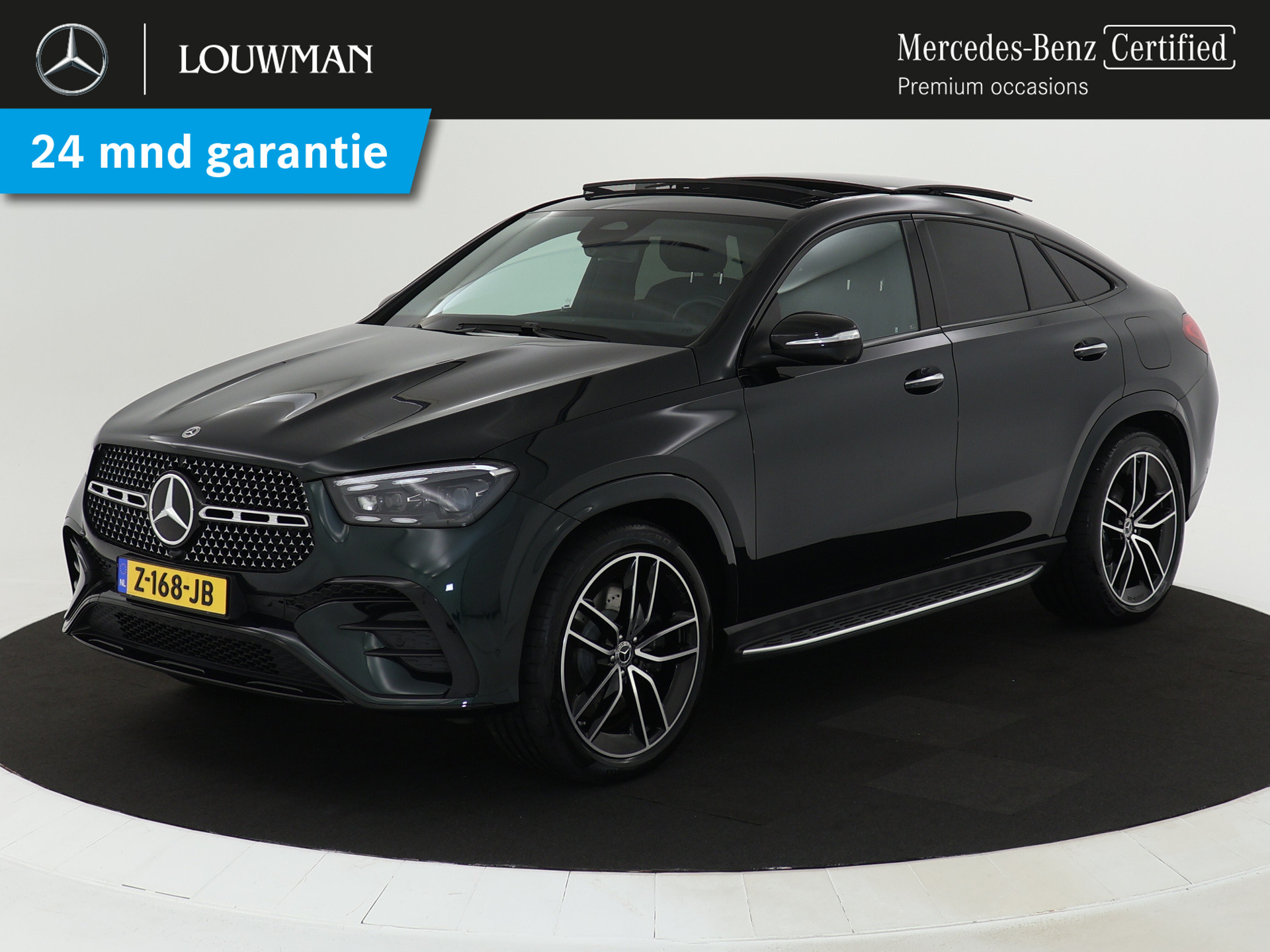 Mercedes-Benz GLE 400 e 4MATIC AMG Line | 22 Inch lichtmetalen velgen | Panoramadak | Treeplanken | Trekhaak elect. wegklapbaar | Navigatie | Parking support met 360 camera | Klasse 3+5 alarm | Rijassistent pakket plus | Inclusief 24 maanden MB Certified garantie voor Europa.