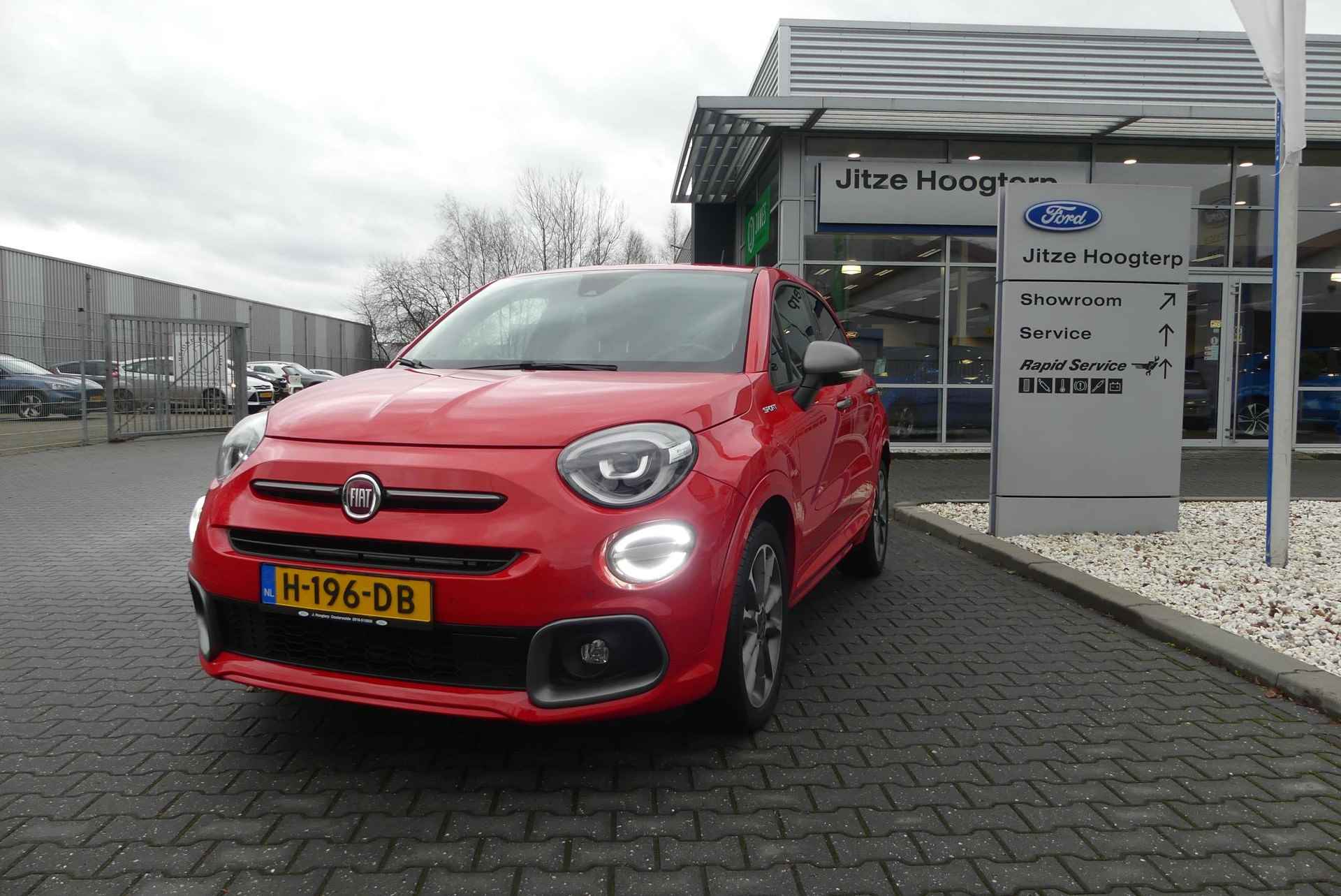 Fiat 500 X 1.3 GSE Sport AUTOMAAT.NAVI.ADAPTIVE CRUISE.LEER.TREKHAAK. - 15/17