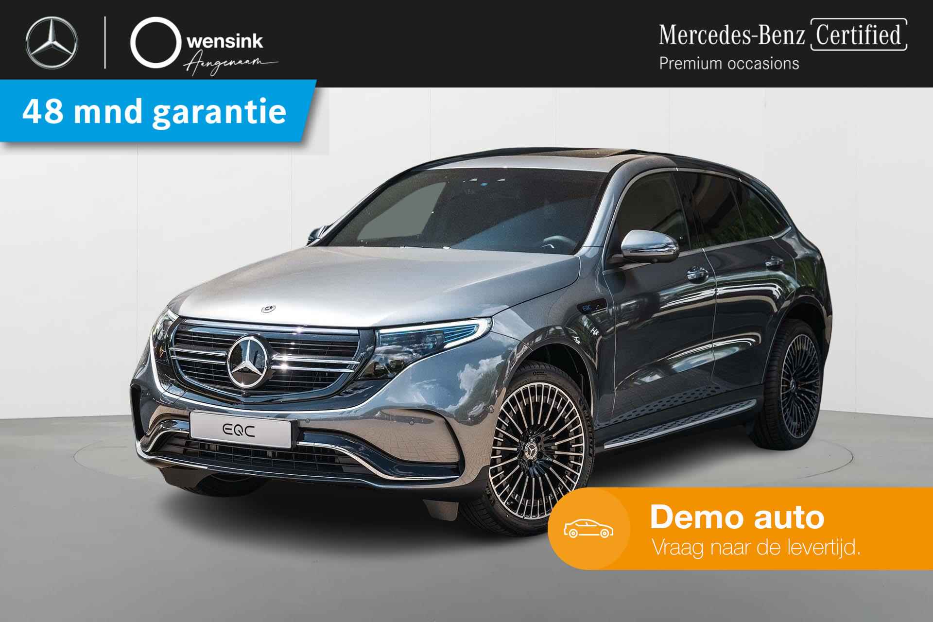 Mercedes-Benz EQC 400 4MATIC AMG Line | Panorama-schuifdak | Trekhaak | Memory-pakket | Treeplanken | Stoelverwarming | Sfeerverlichting