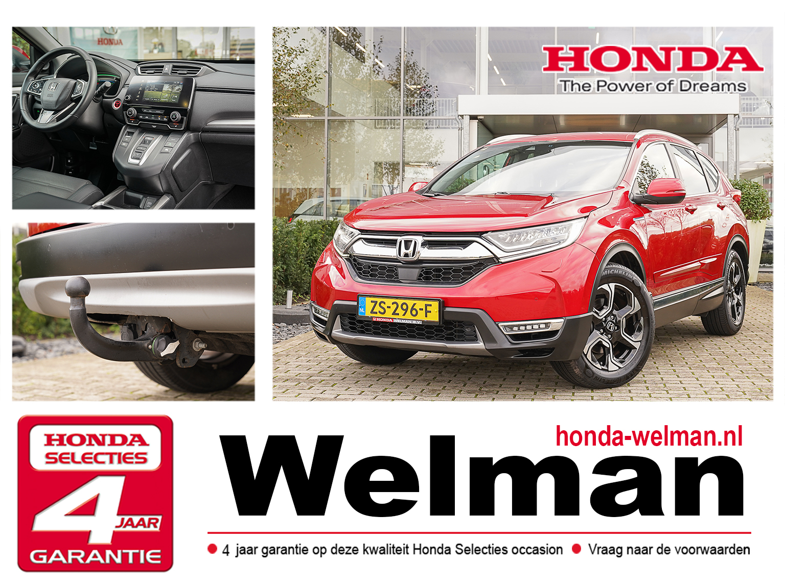 Honda CR-V 2.0i e:HEV LIFSTYLE - HYBRID - LEDER - CAMERA - TREKHAAK