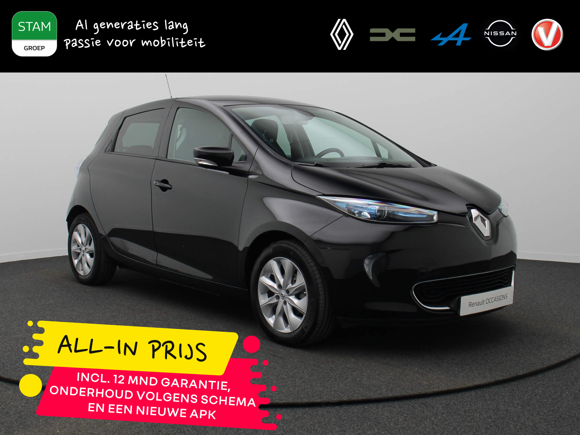 Renault ZOE Q210 Zen Quickcharge 22 kWh HUURBATTERIJ RIJKLAAR | Camera | Climate | Navi bij viaBOVAG.nl