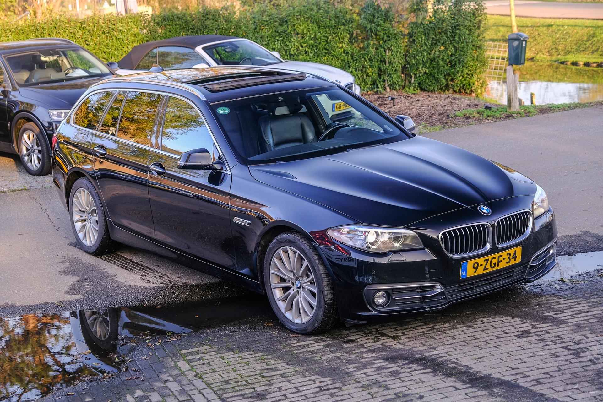 BMW 5-Serie 518d 150pk Automaat Luxury Edition sportstoelen panoramadak leer rijklaar bovag-garantie - 8/33