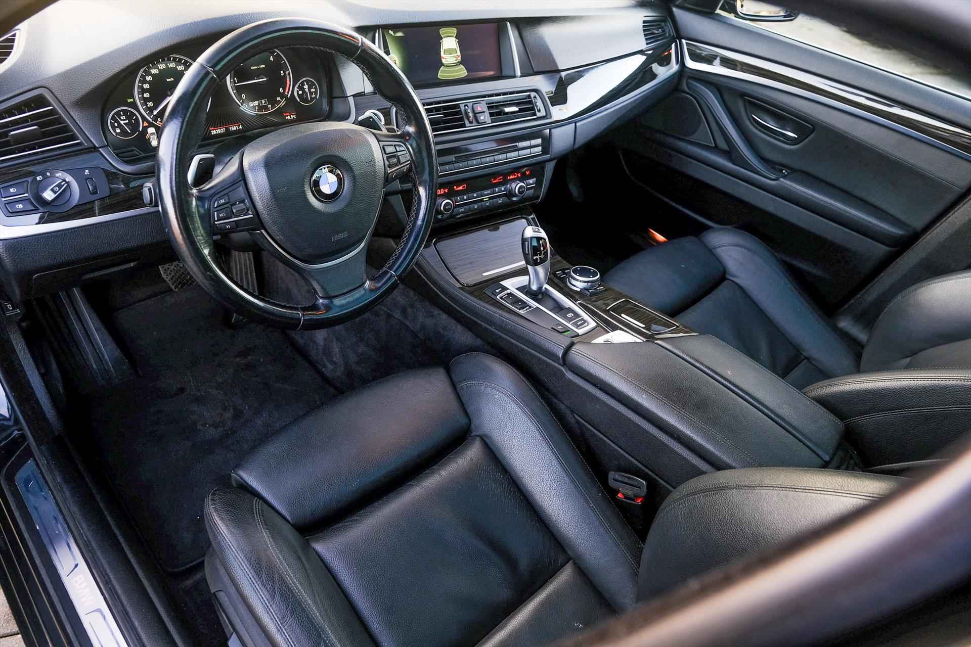 BMW 5-Serie 518d 150pk Automaat Luxury Edition sportstoelen panoramadak leer rijklaar bovag-garantie - 12/33