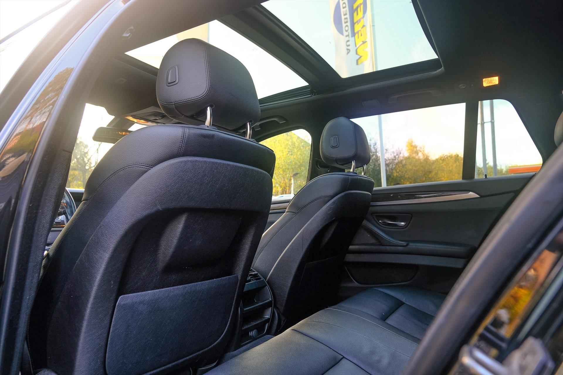 BMW 5-Serie 518d 150pk Automaat Luxury Edition sportstoelen panoramadak leer rijklaar bovag-garantie - 14/33