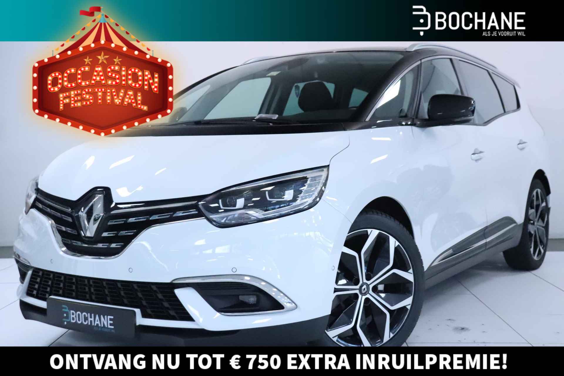 Renault Grand Scénic 1.3 TCe 140 EDC Intens 7p. | Automaat | Navi | PDC + camera | Trekhaak | LMV | Cruise | Bluetooth | - 1/36