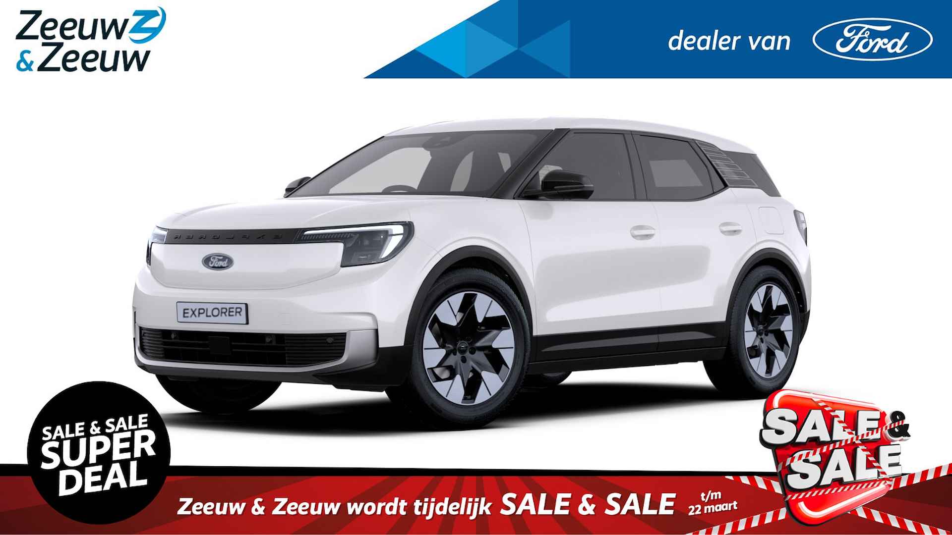 Ford Explorer Premium Extended Range AWD 79 kWh  | Nieuw te bestellen bij Zeeuw & Zeeuw Ford Alphen | Prijs inclusief 2000 euro Ford Voordeel | Financiering via Ford Options mogelijk | Automaat