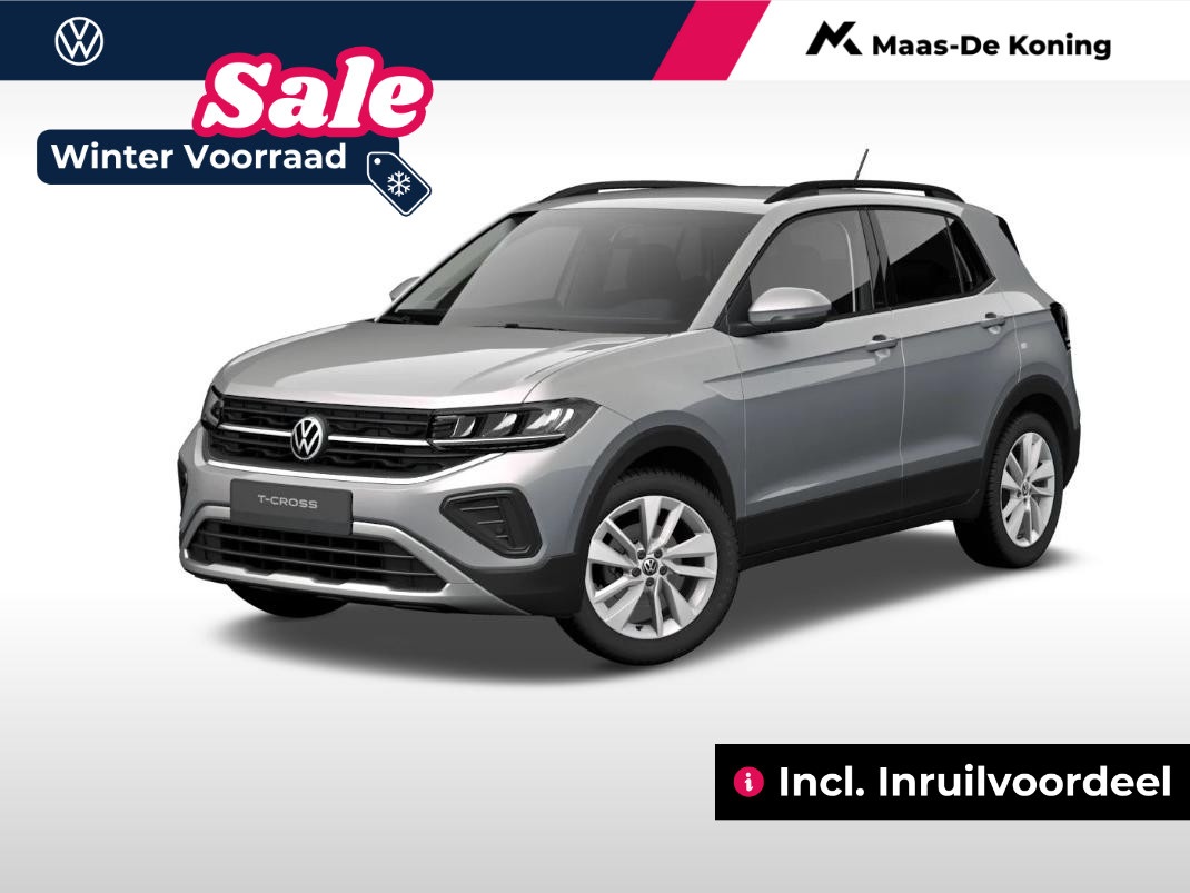 Volkswagen T-Cross Life Edition 1.0 TSI 95 pk 5 versn. Hand · Achteruitrijcamera · Privatelease vanaf €,-359 per maand · Incl. inruilvoordeel ·