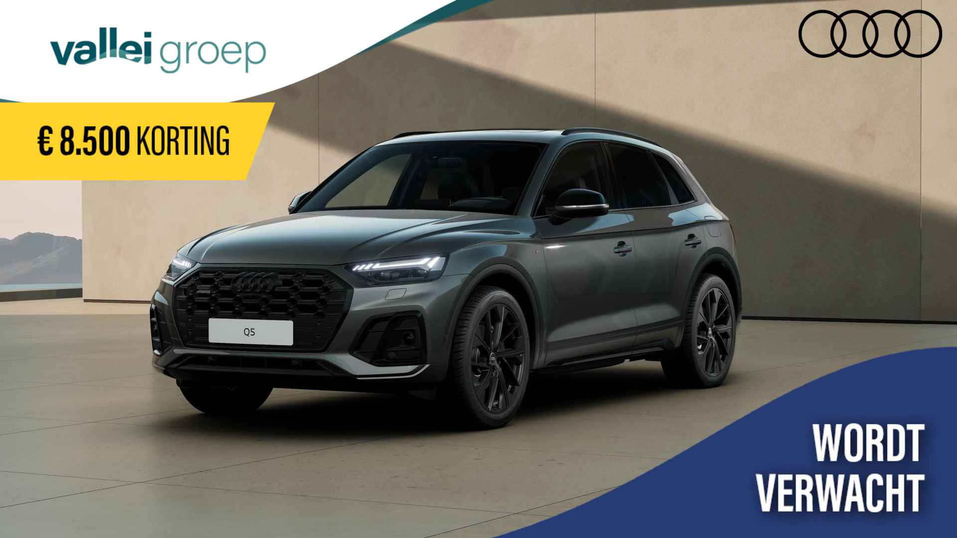 Audi Q5 S edition Competition 50 TFSI e 299 pk | 30 Day Sale!** | Adaptive air suspension | Glazen panoramadak | Assistentiepakket Tour City Parking | - 1/8