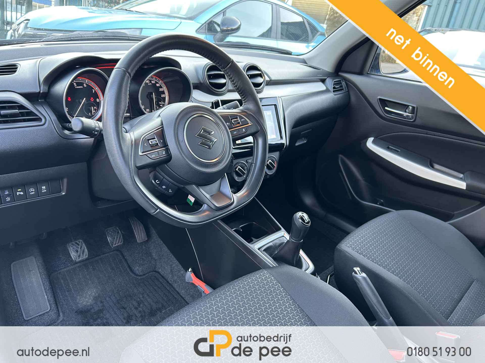 Suzuki Swift 1.2 Select Smart Hybrid GARANTIE/CARPLAY/CAMERA/CRUISE/NAVI/STOELVERW./LICHTMET./PARKEERSENS. rijklaarprijs! - 12/18