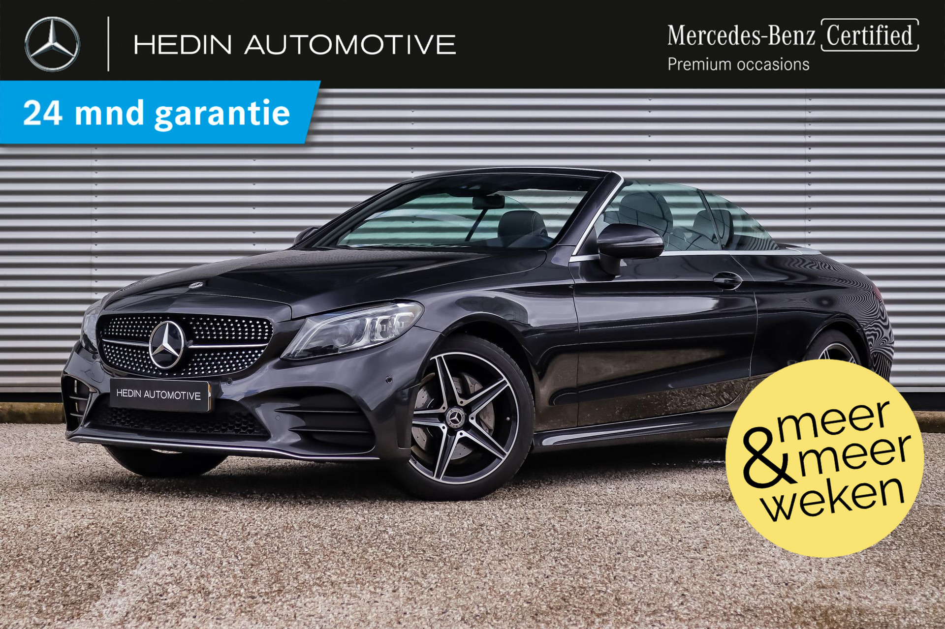 Mercedes-Benz C-klasse C 200 Cabriolet Automaat AMG Line | Distronic | Comand Online | Multibeam LED | Stoelverwarming | Spiegelpakket