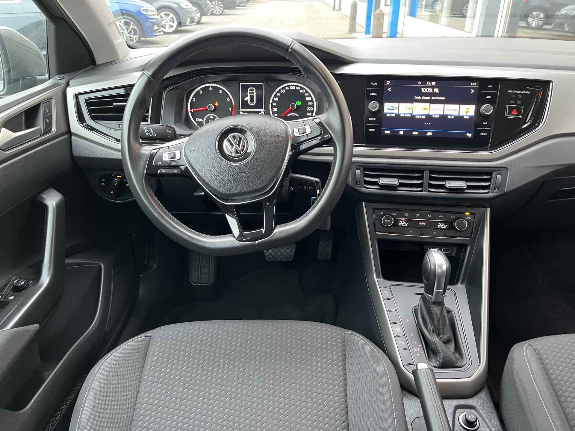 Volkswagen Polo 1.0 TSI Comfortline / AUTOMAAT/ TREKHAAK/ PARK. SENSOREN/ DODE HOEK/ ADAPT. CRUISE/ APP-CONNECT/ CLIMA/ 15" LMV - 9/36