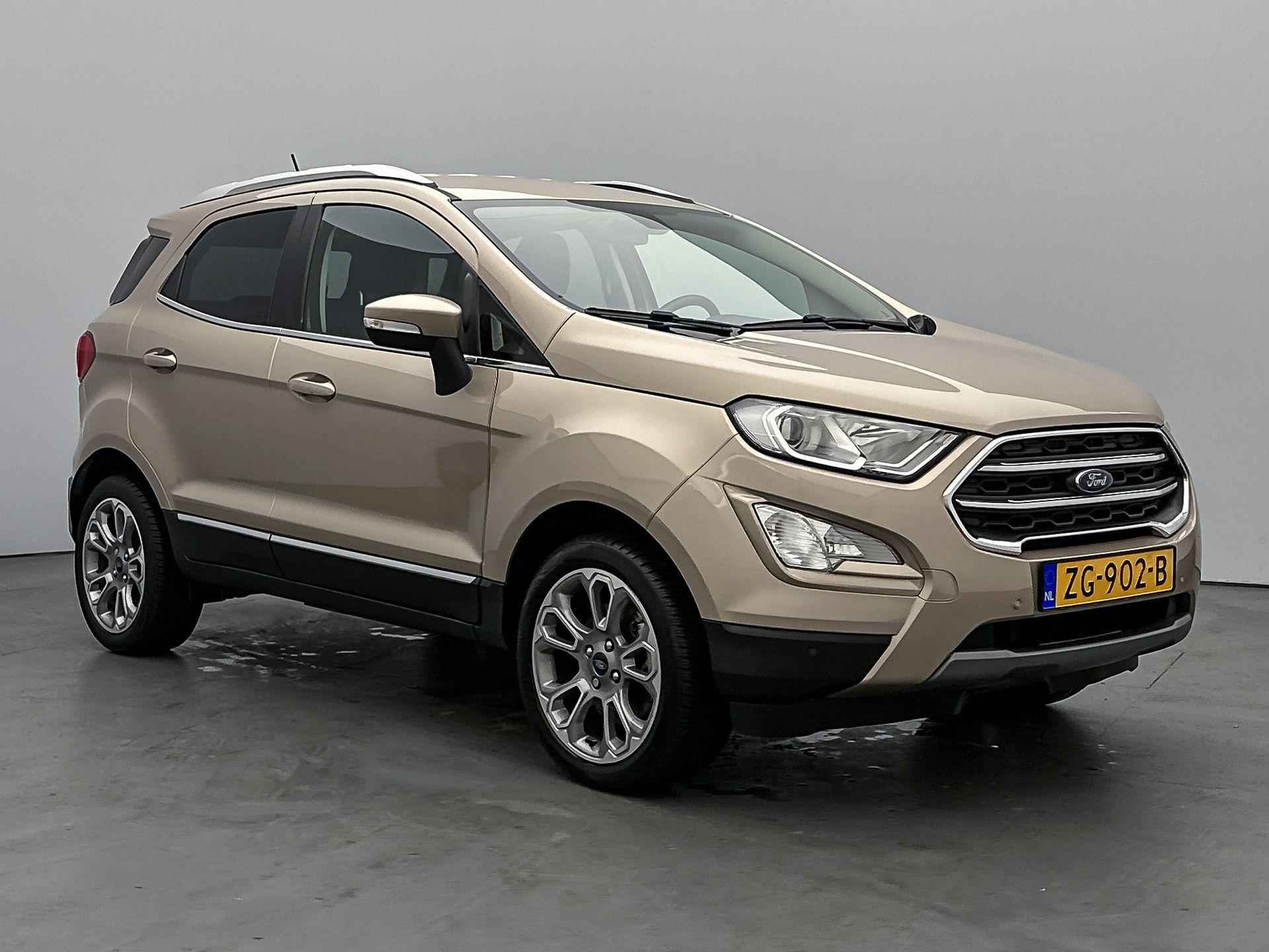 Ford EcoSport SUV Titanium 125 pk | Navigatie | Achteruitrijcamera | Parkeersensoren Voor en Achter | Voorstoelen Verwarmd | Keyless Entry/Start | Trekhaak | Dodehoek Detectie | Climate Control | Cruise Control | 17" Lichtmetalen Velgen | Apple Carplay/Android Auto | - 3/39