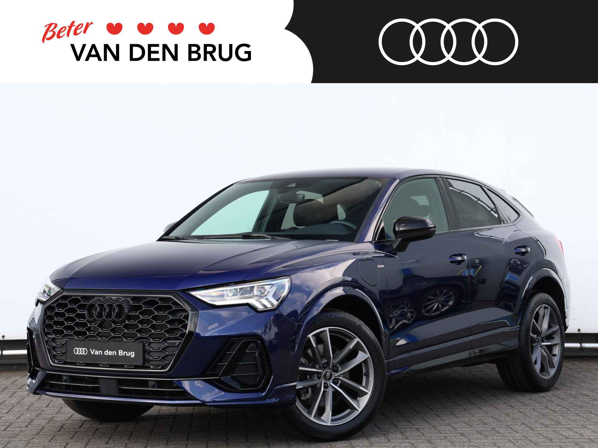 Audi Q3 Sportback 45 TFSI e S Edition 245pk | Camera | Elek. stoelen | 19" Velgen | Adaptive Cruise | Dodehoekdetectie | Navi | Apple Carplay | Stoelverwarming - 1/48