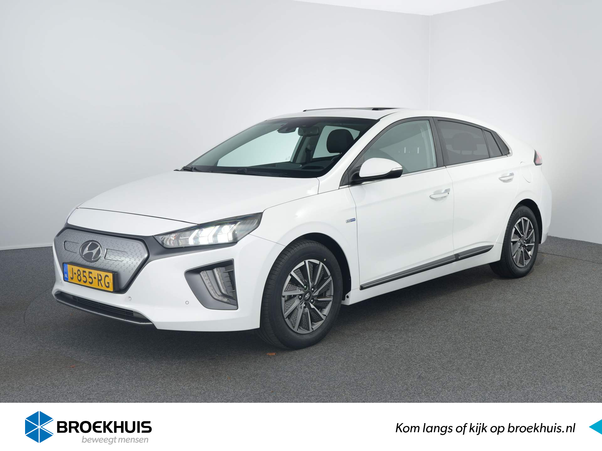 Hyundai IONIQ Premium EV 38 kWh | Panorama dak | Leder | Stoelverwarming en verkoeling | Navi | Adaptieve cruise |