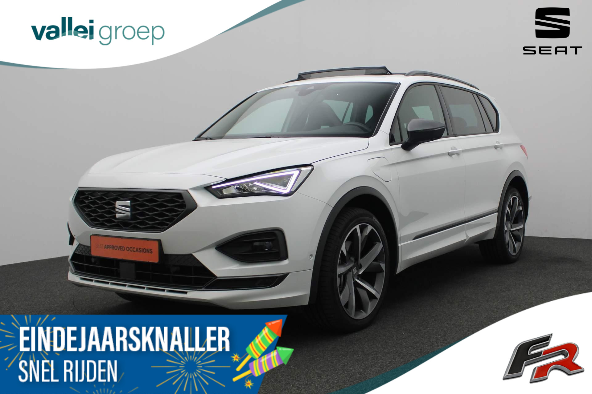 SEAT Tarraco 1.4 TSI 245PK DSG e-Hybrid PHEV FR Business | Pano | Trekhaak | Adaptief onderstel | Geheugenstoel | Stoel-/achterbankverwarming | Camera | Navi | ACC | Keyless