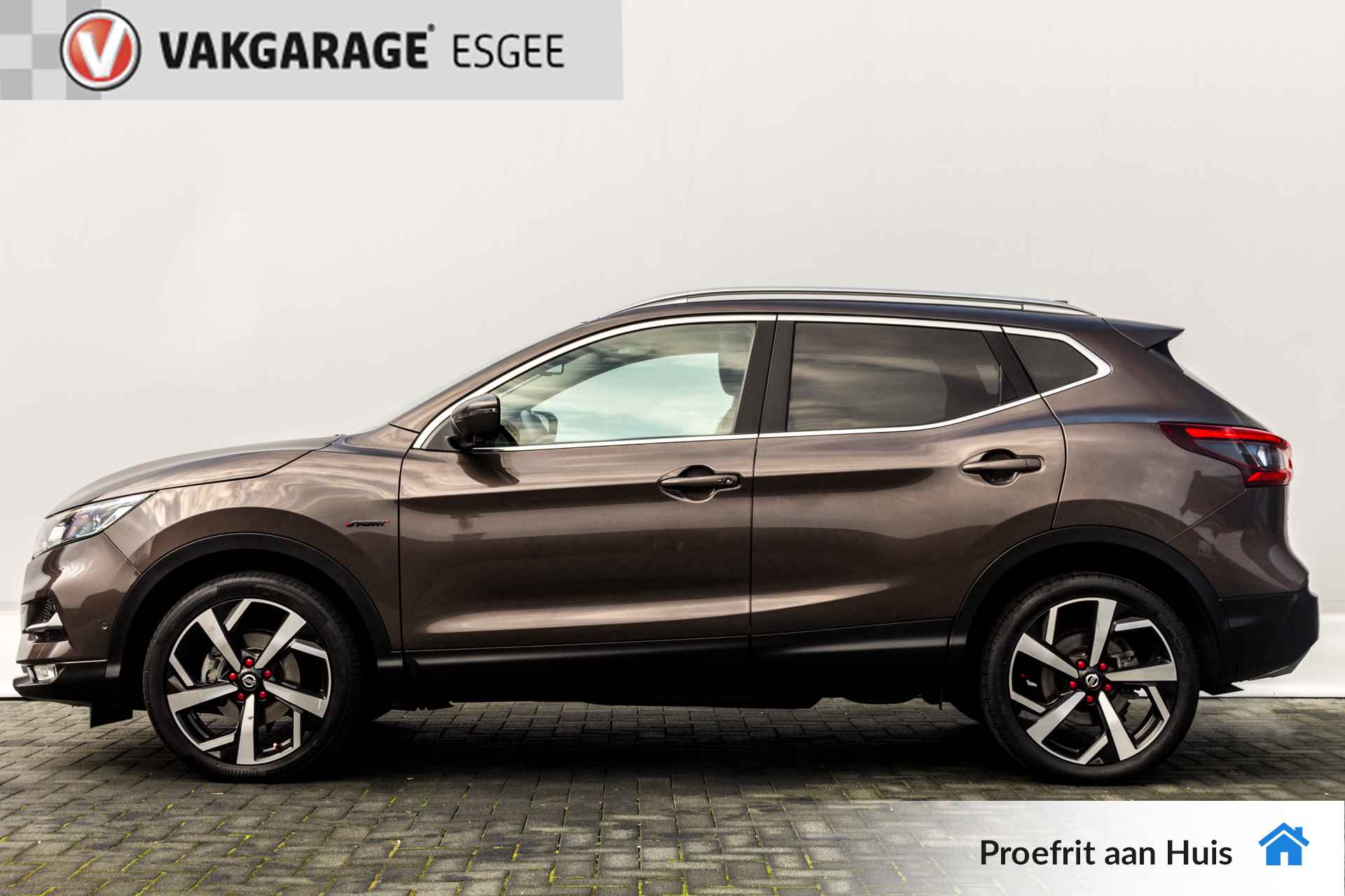 Nissan QASHQAI 1.2 116 PK Tekna + AUTOMAAT RIJKLAAR | Navigatie  | 360 Camera  | Panoramadak | 19 inch LMV | Leder | PDC V/A | - 3/35