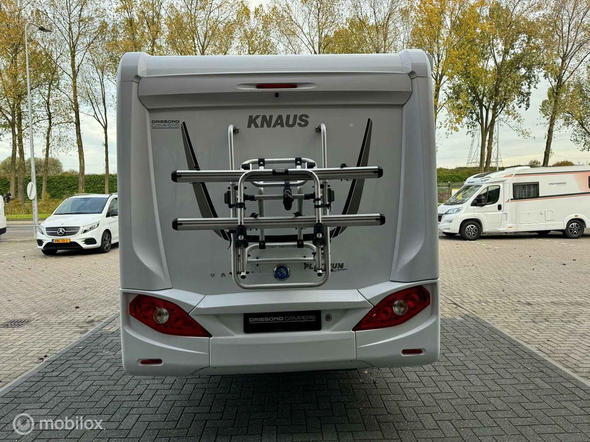 Knaus 650MEG Platinum 165PK Enkele Bedden Luifel Lift-Fietsenrek Seitz - 6/29