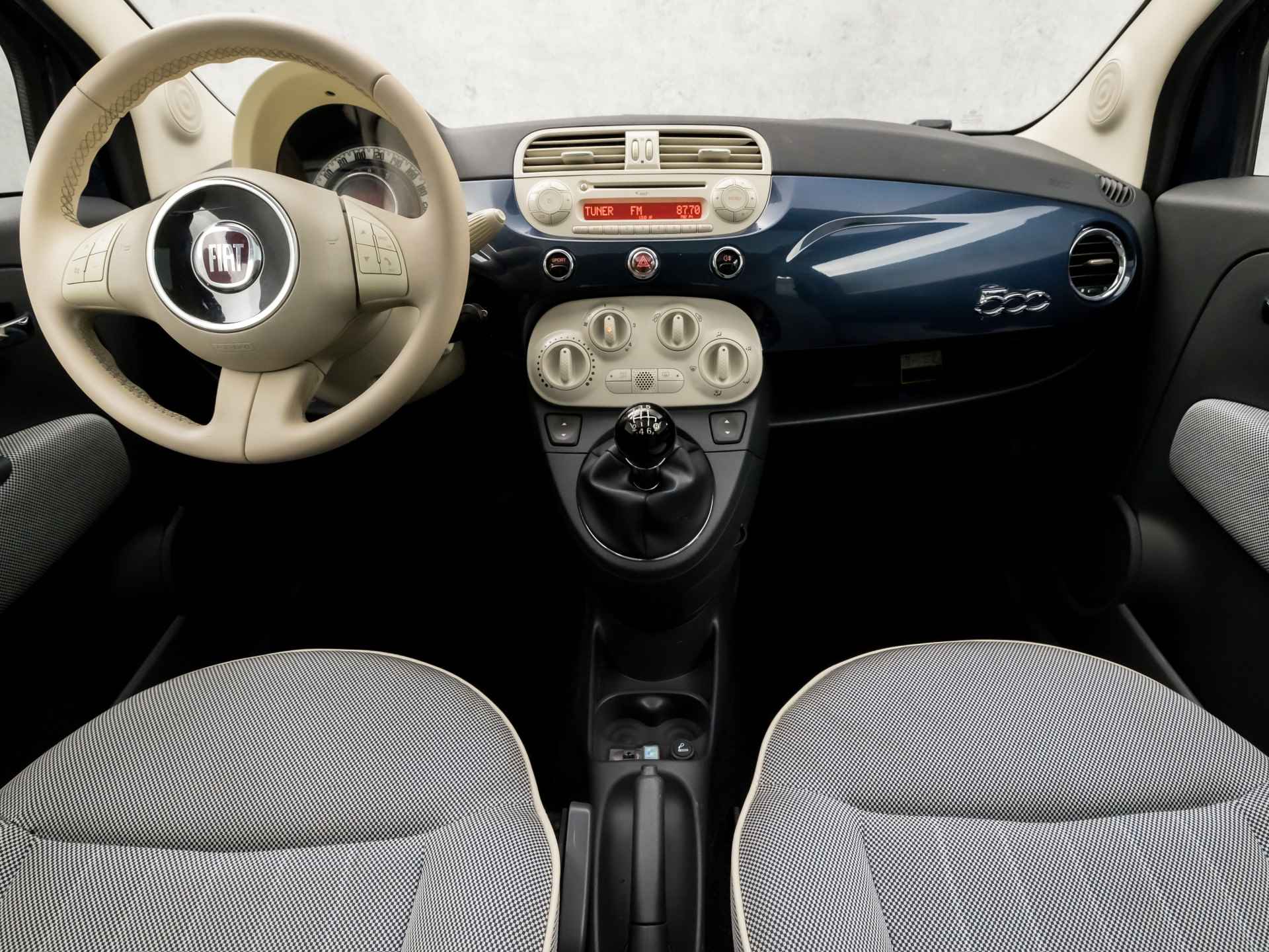 Fiat 500 1.4-16V Lounge (YOUNGTIMER, PANORAMADAK, NAP, RADIO, AIRCO, ELEK PAKKET, SPORTSTOELEN, LM VELGEN, NIEUWE APK, NIEUWSTAAT) - 6/31