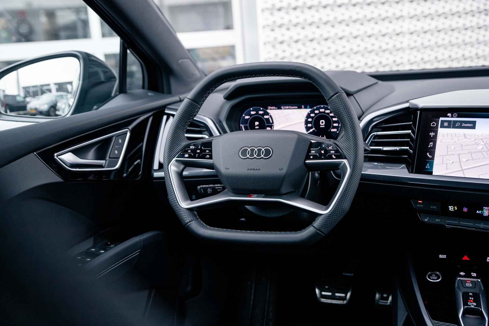 Audi Q4 Sportback e-tron 50 quattro 299pk S edition 77 kWh | Leder | Sonos | Warmtepomp - 16/17