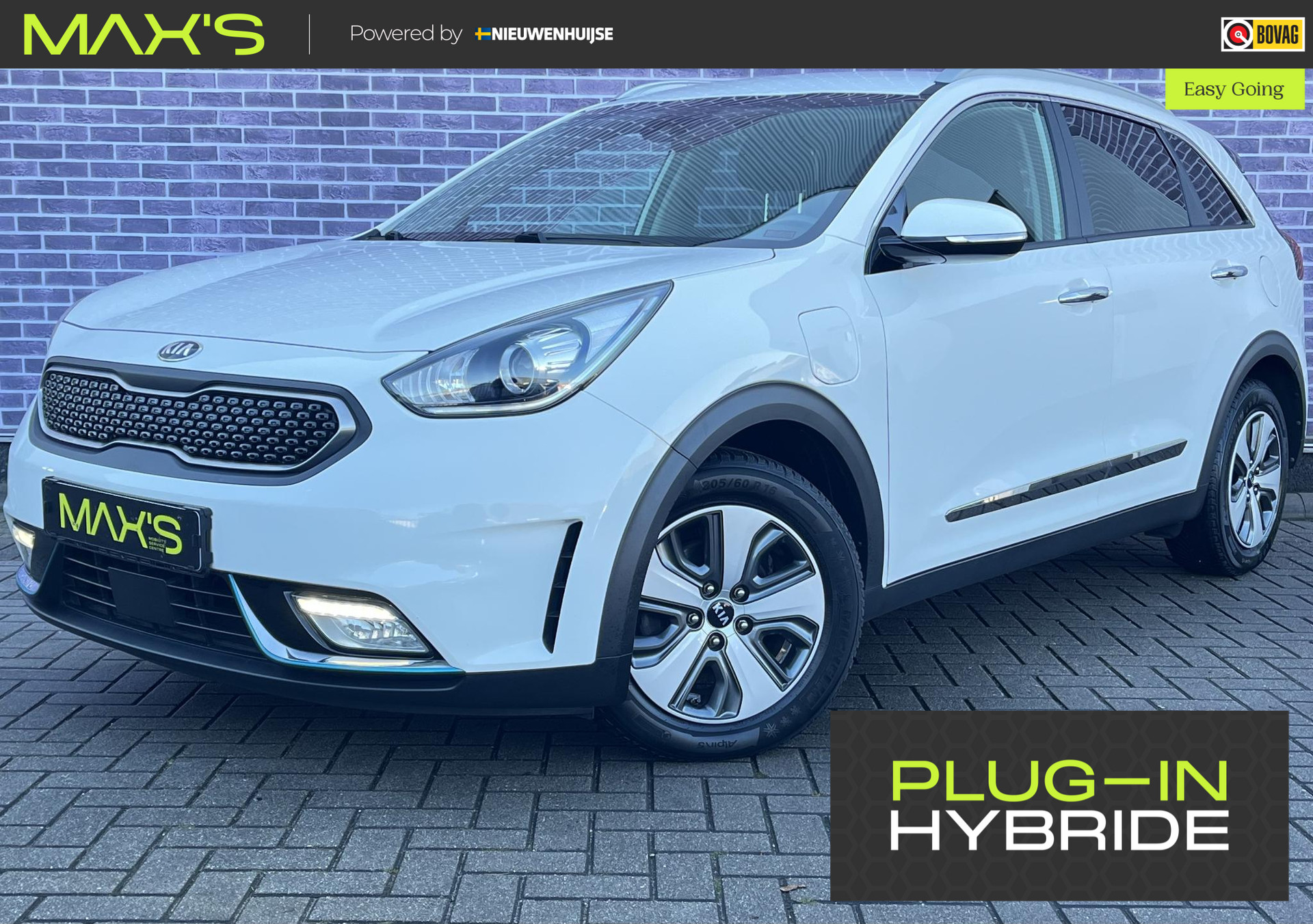 Kia Niro 1.6 GDi PHEV DynamicLine Plug in Hybride| Navigatie | PDC + camera | Adaptieve cruise control | Half leder | Stoelverwarming