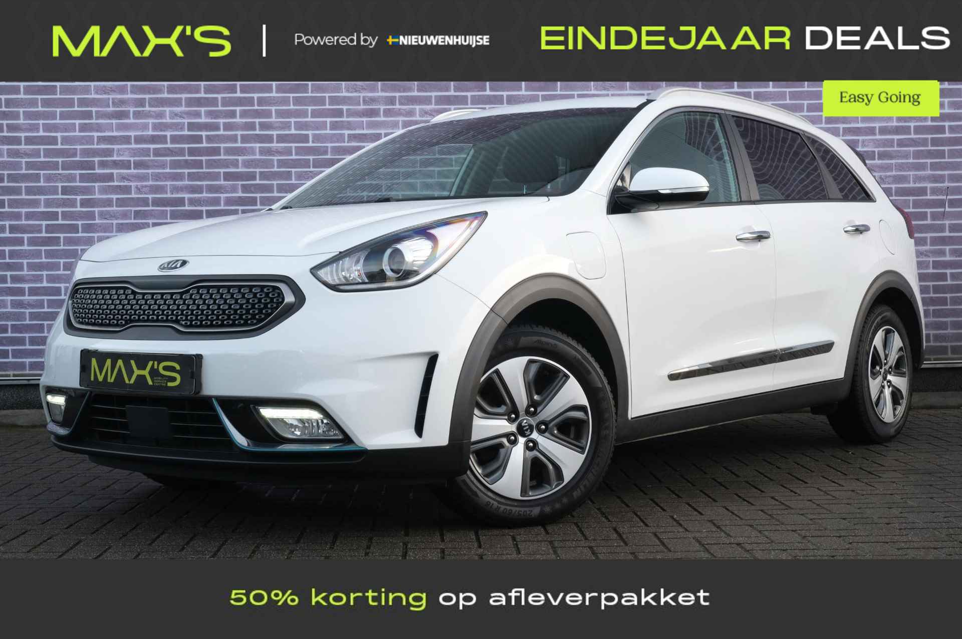 Kia Niro 1.6 GDi PHEV DynamicLine | Plug in Hybride| Navigatie | PDC + camera | Adaptieve cruise control | Half leder | Stoelverwarming - 1/37