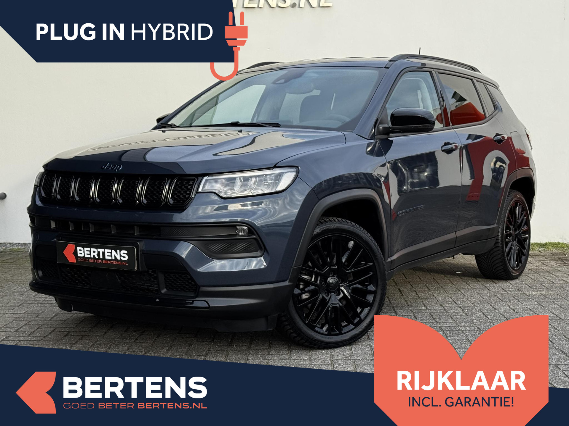 Jeep Compass 4xe 190 Plug-in Hybrid Night Eagle | Stoel- en stuurverwarming | Parkeercamera| Prijs is rijklaar