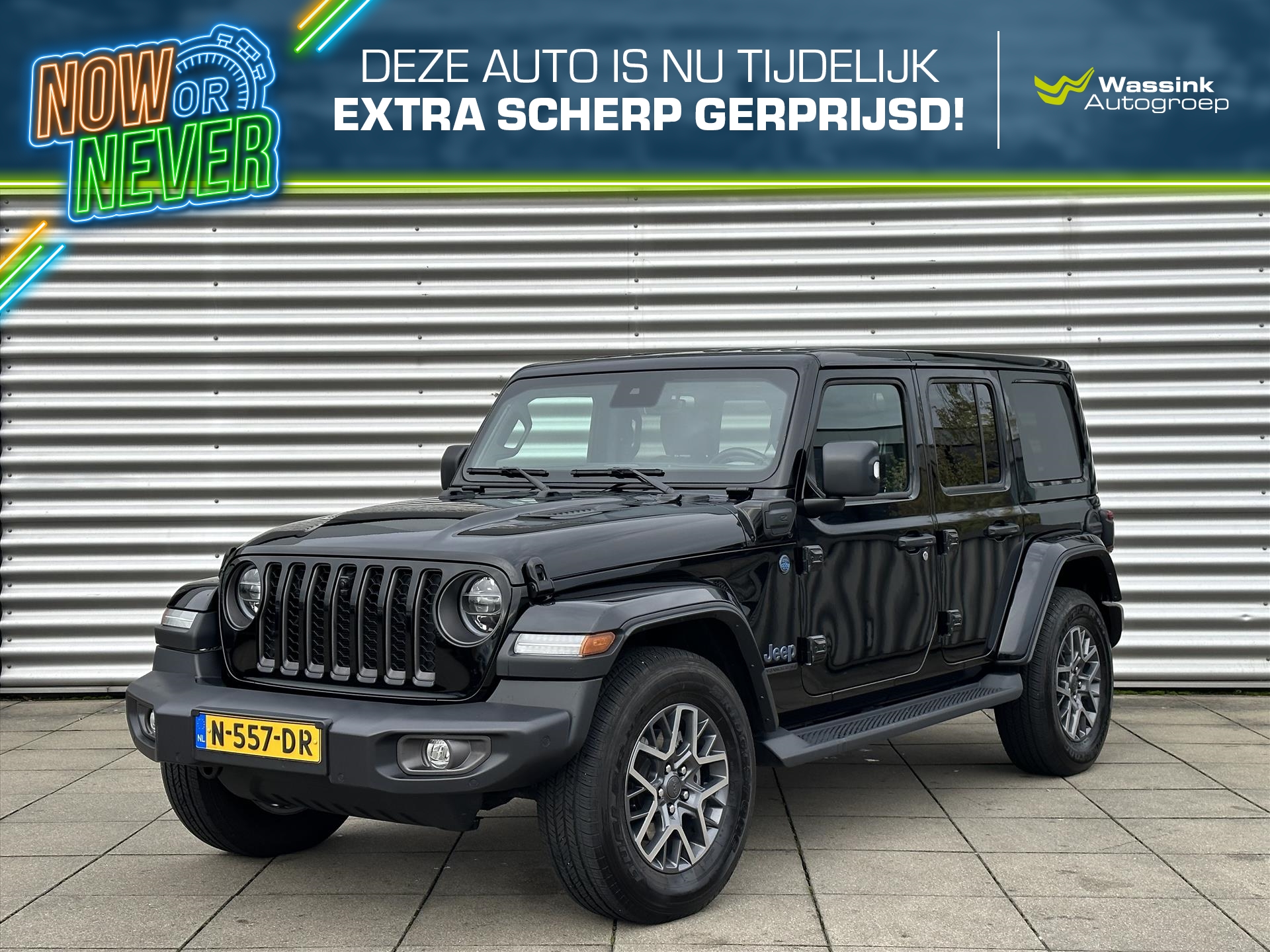 Jeep Wrangler 4xe PHEV 380pk Automaat 80th Anniversary | Navigatie | Adaptive Cruise Control | Full Option! I Now or Never Deal