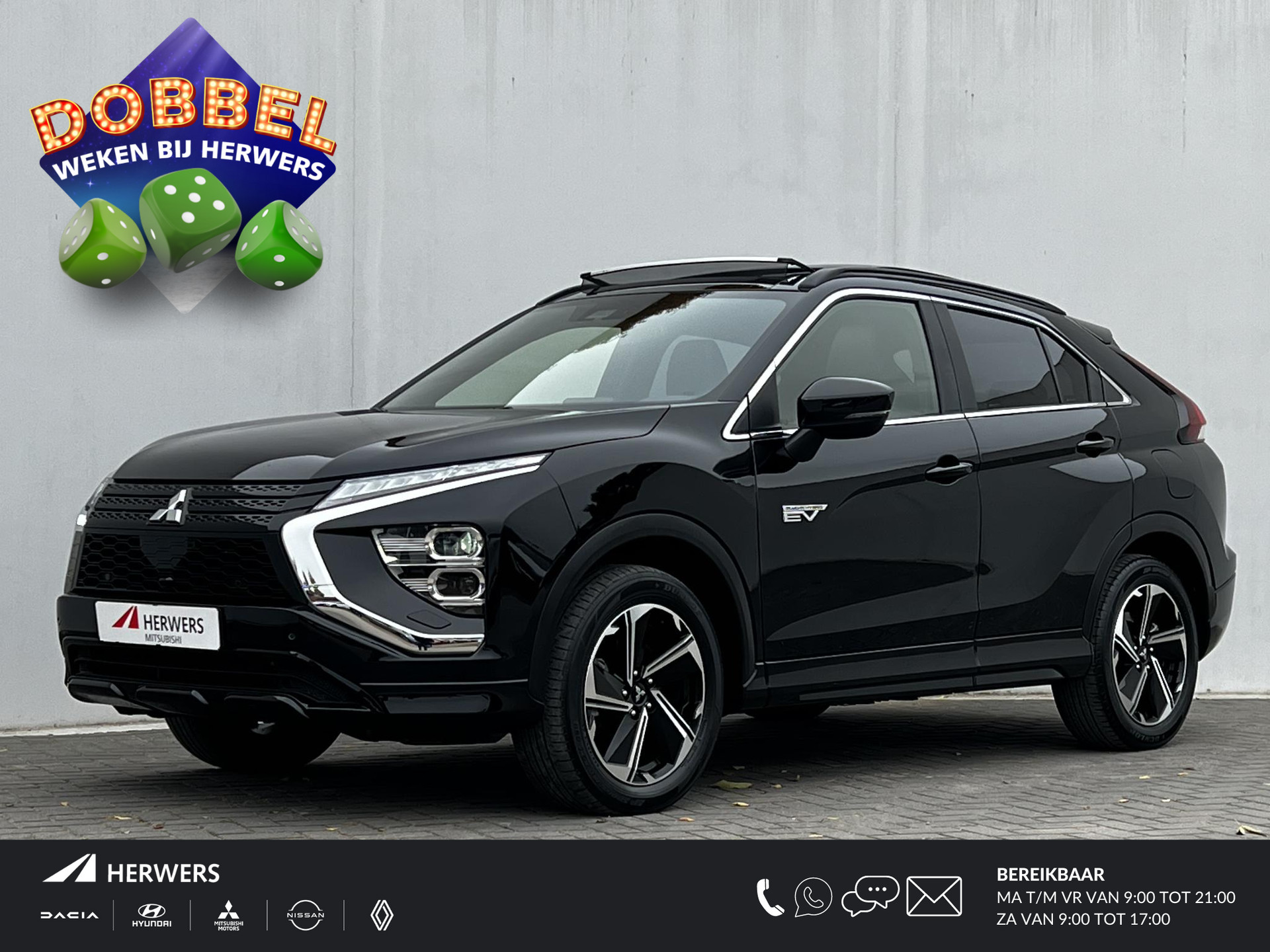 Mitsubishi Eclipse Cross 2.4 PHEV Prestige /  Schuifdak / 1500kg Trekgewicht / Apple Carplay Android /  EAER bereik 45 km / EAER bereik stad 55 km /