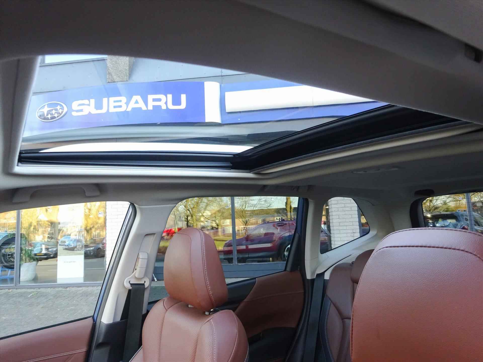 Subaru Forester 2.0i e-BOXER 150pk CVT Premium | Zwart/Bruin Leder | Pano | Navi | SRS | 5 jaar fabrieks garantie. - 34/50