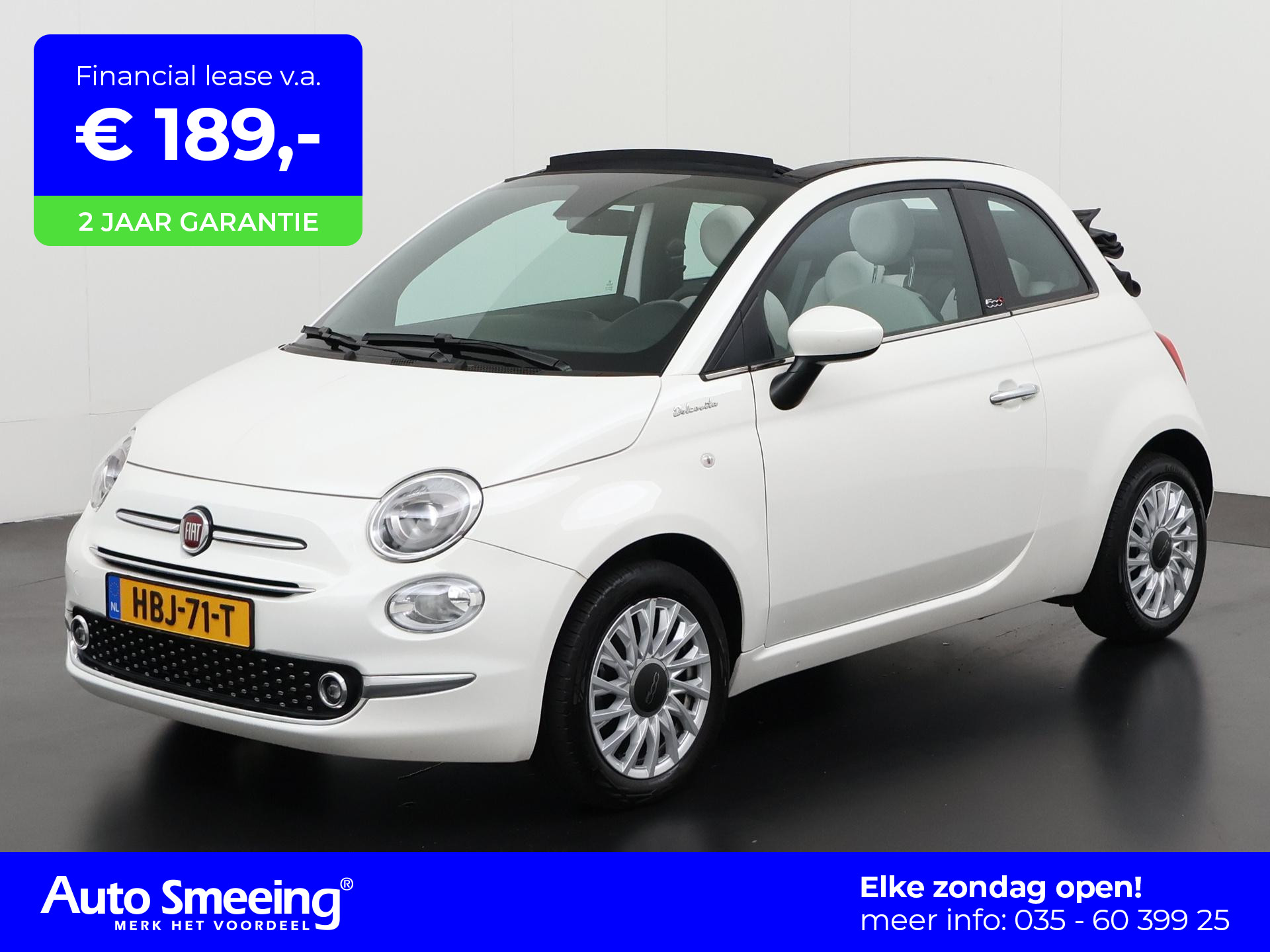 Fiat 500 C 1.0 Hybrid Sport | Apple/Android Carplay | Parkeersensor | Zondag Open!