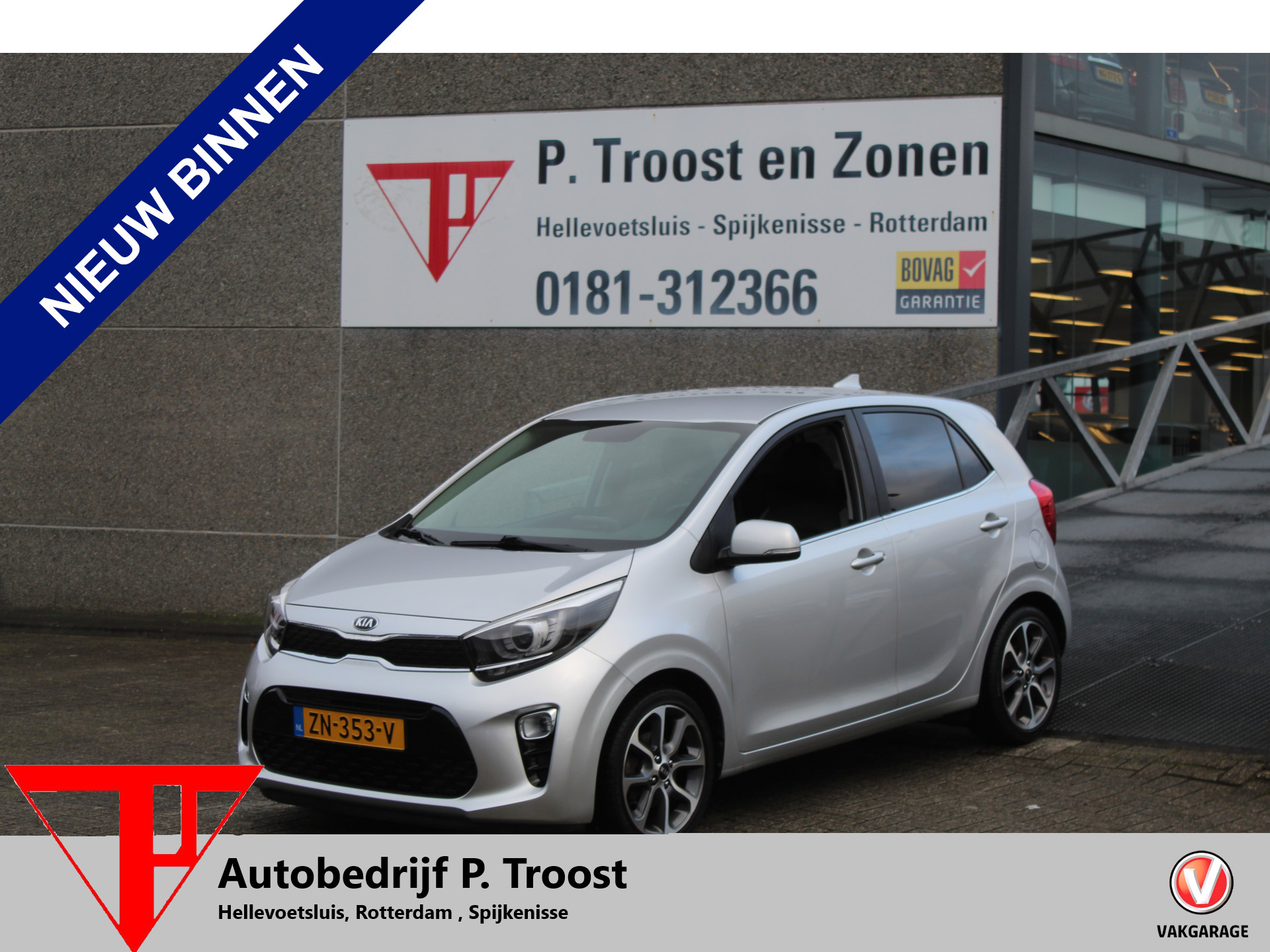 Kia Picanto 1.0 CVVT Design Edition Camera/Licht metaal/Navigatie/Cruise en climate control/Spiegels inklap en verwarmbaar/Half leder