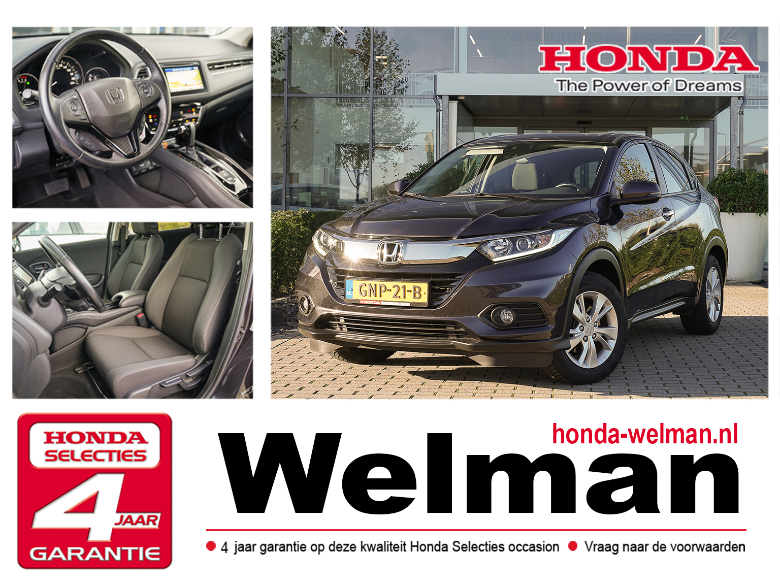 Honda HR-V 1.5i V-TEC ELEGANCE - AUTOMAAT - NAVIGATIE - TREKHAAK - ALL WEATHERS -  CAMERA