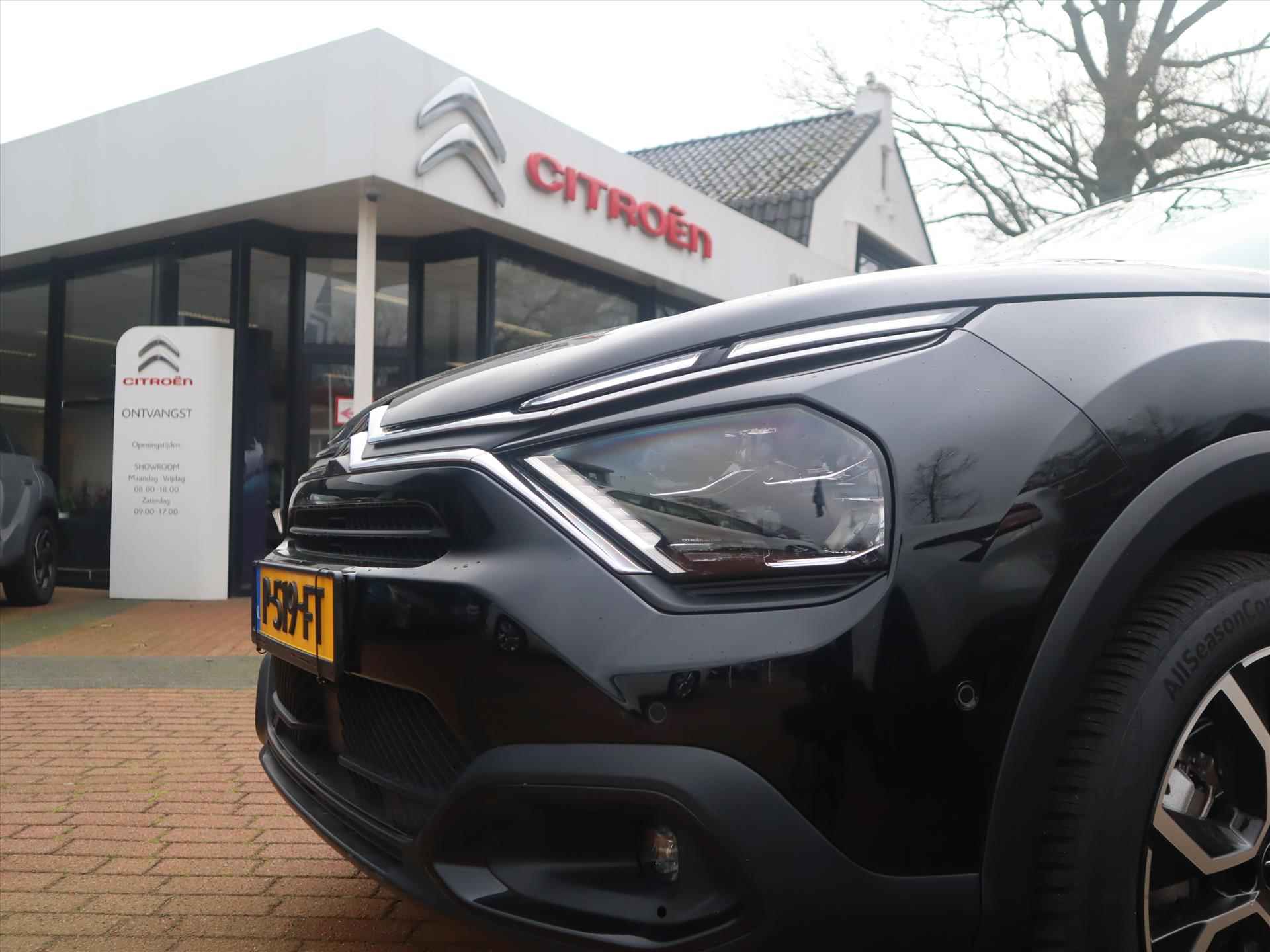 Citroen ë-C4 EV 50kWh 136PK Shine, Rijklaarprijs | Leder | Panoramadak | Navigatie | DAB+ | Camera | Adaptieve Cruise Control - 12/68